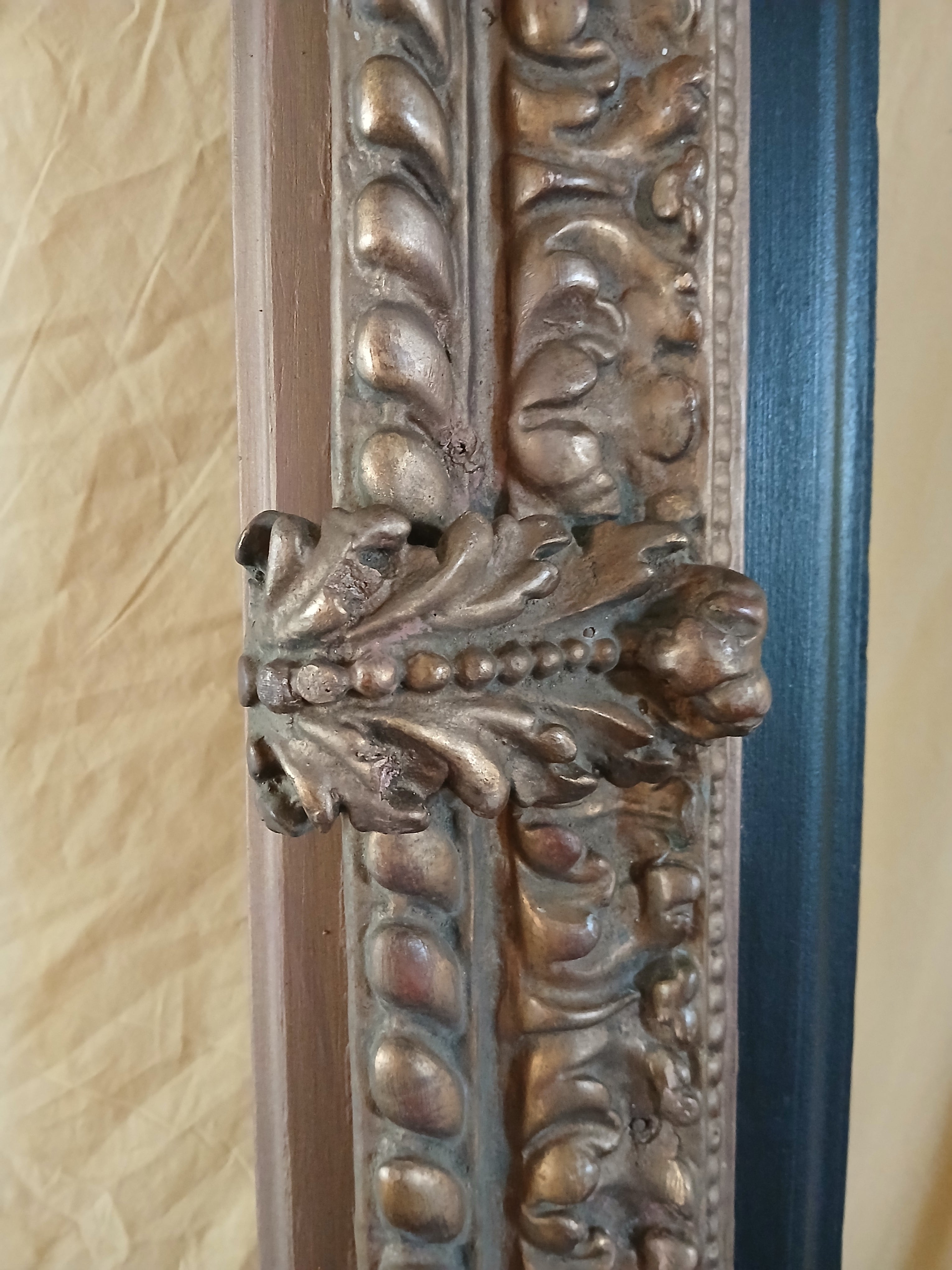 Magnificent Spanish Baroque Picture Frame 19th Century 3' x 6' !