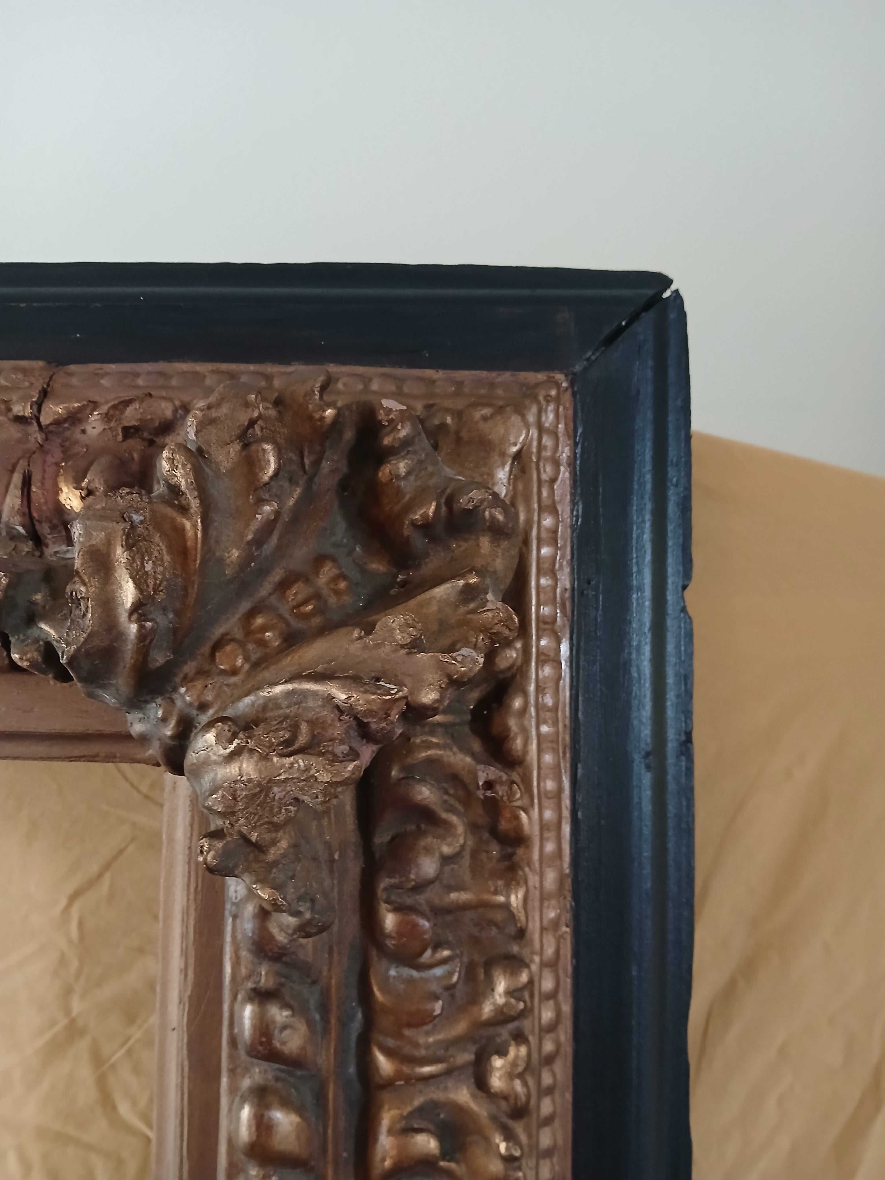 Magnificent Spanish Baroque Picture Frame 19th Century 3' x 6' !