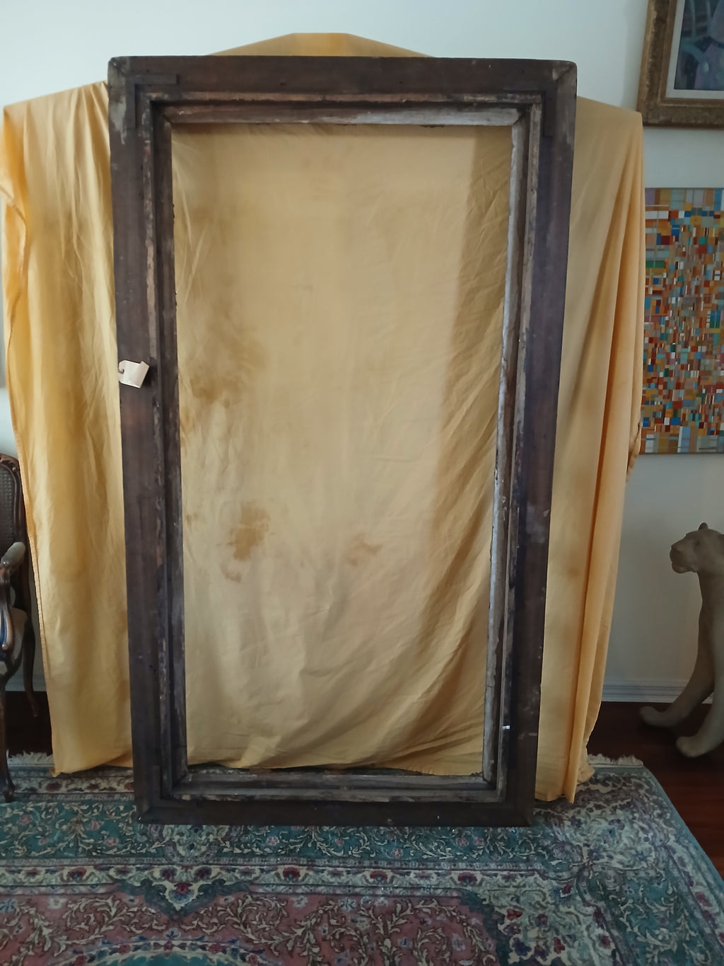 Magnificent Spanish Baroque Picture Frame 19th Century 3' x 6' !
