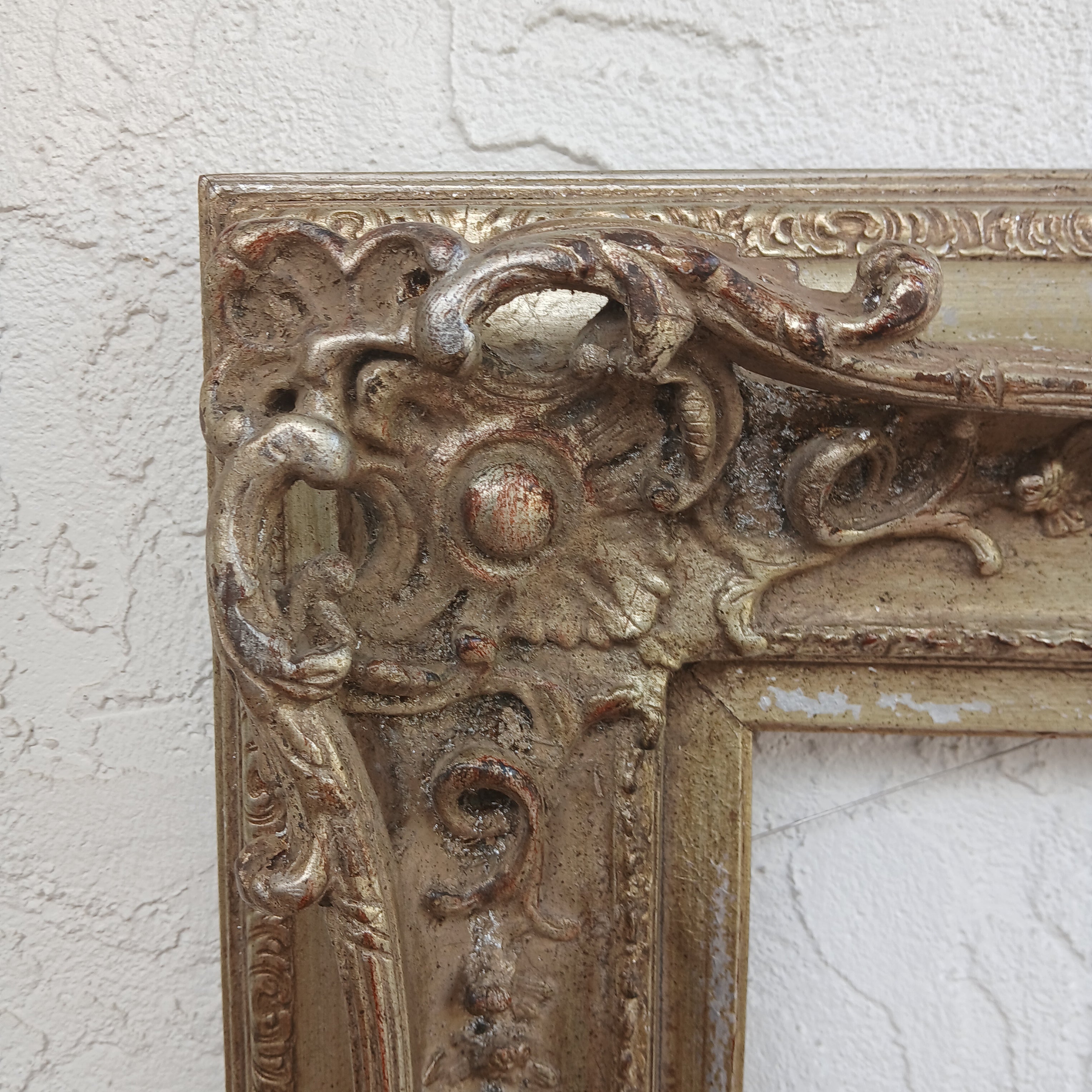 Vintage Soft Lemon Gold Openwork French Style Picture Frame for 24" x 30"