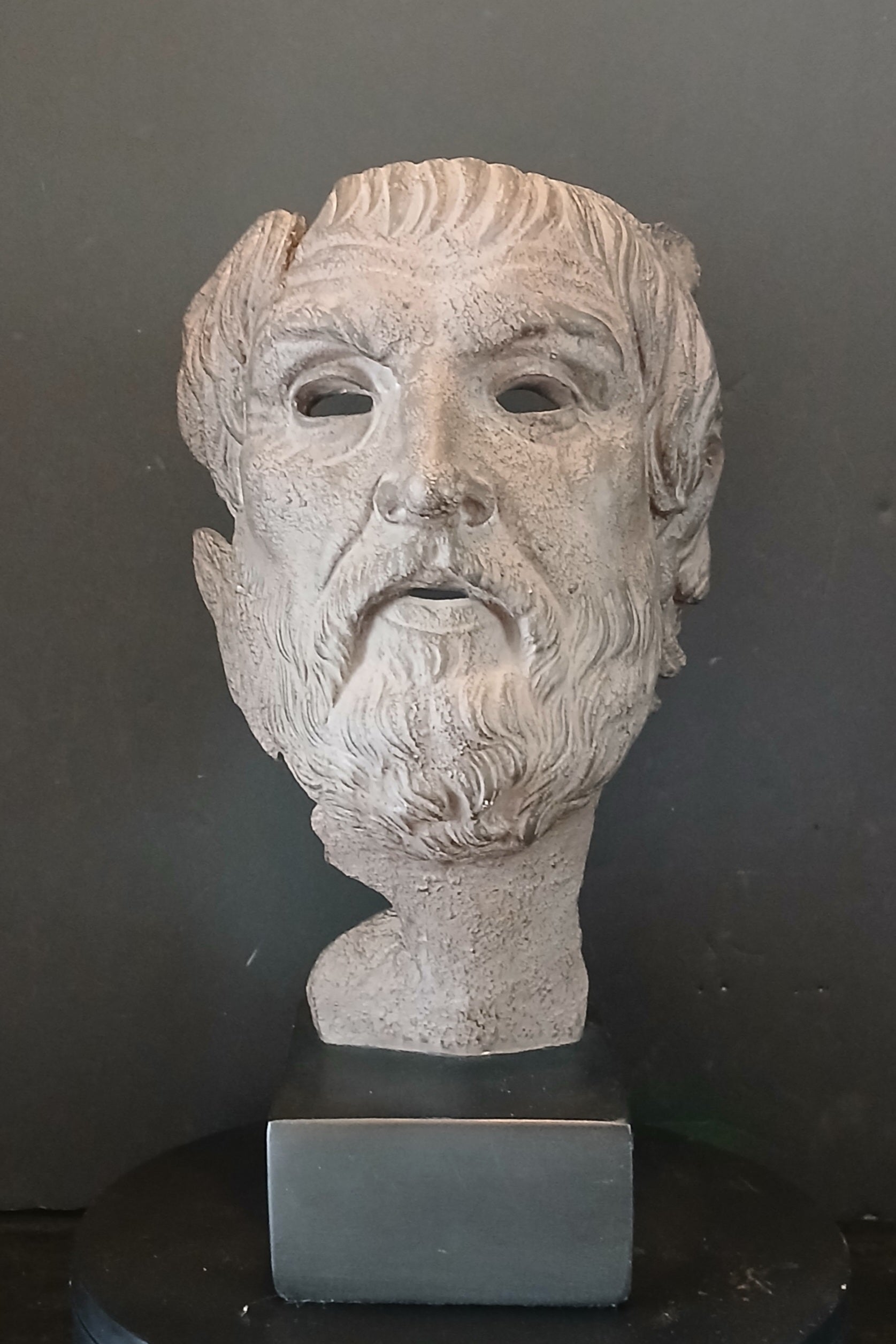 Stunningly Impressive Mask Sculpture of Homer, Iconic Greek Poet