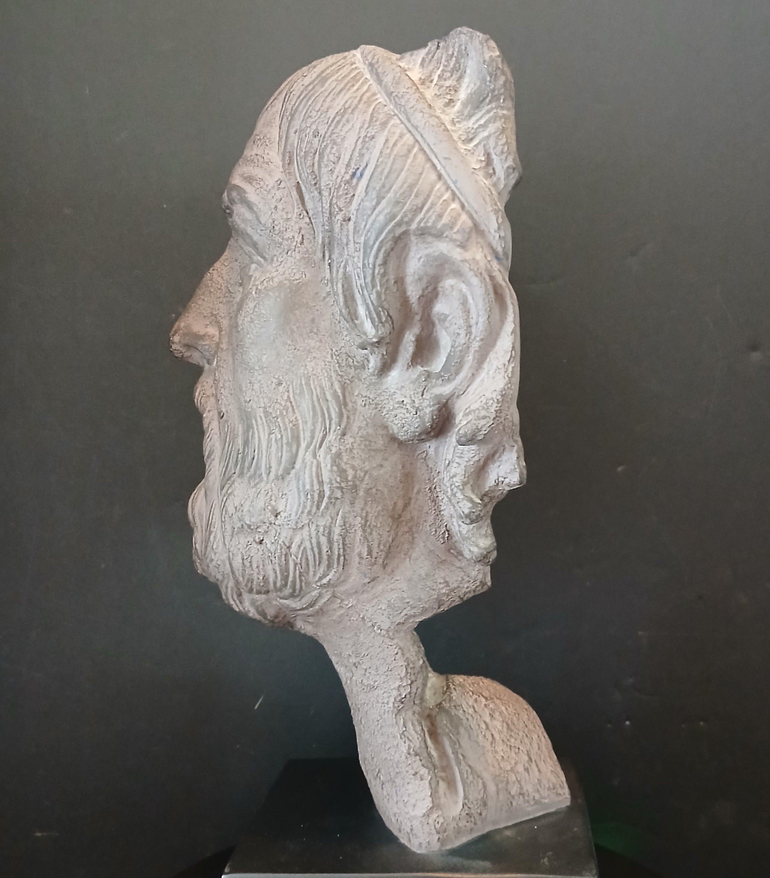Stunningly Impressive Mask Sculpture of Homer, Iconic Greek Poet