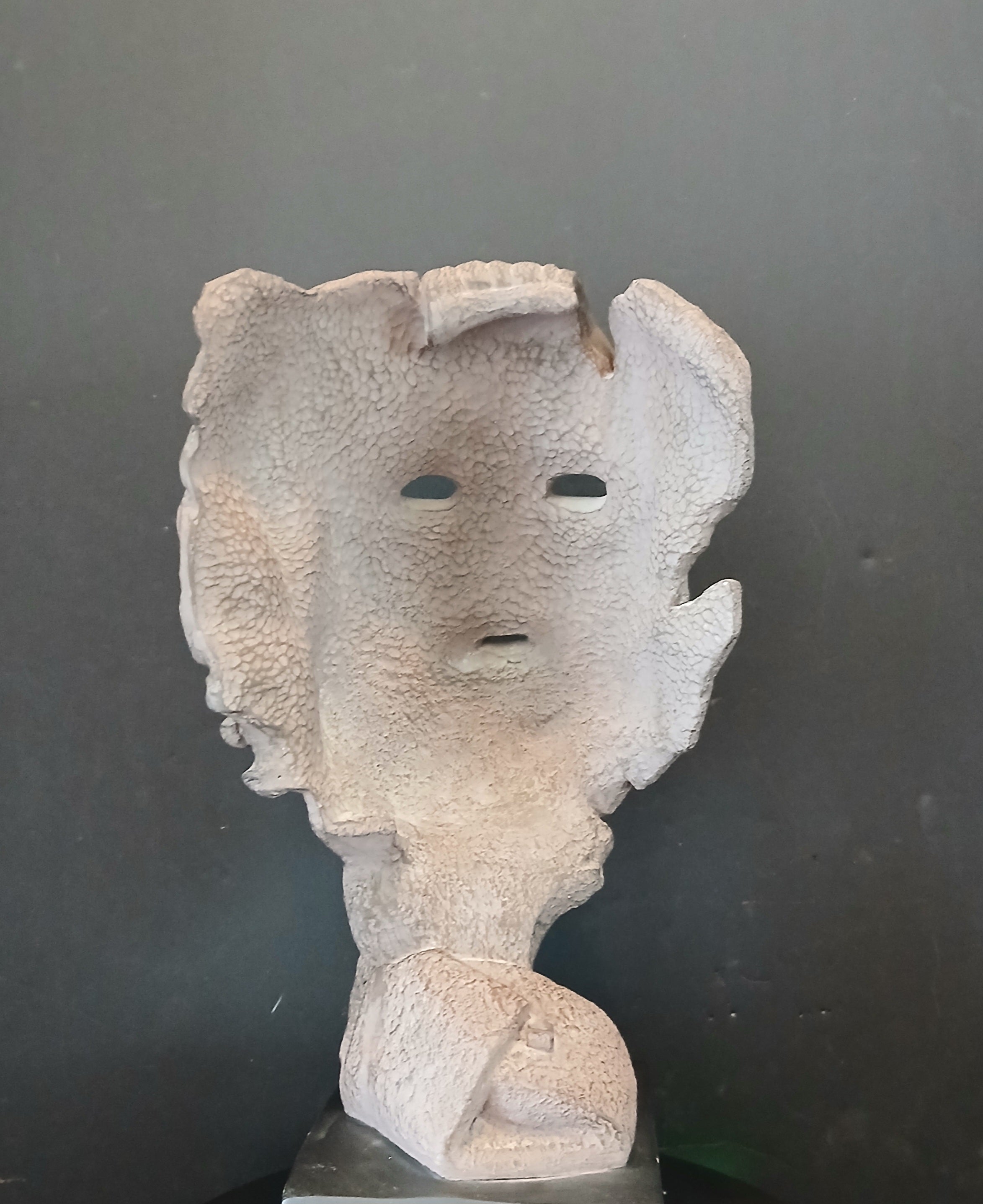 Stunningly Impressive Mask Sculpture of Homer, Iconic Greek Poet