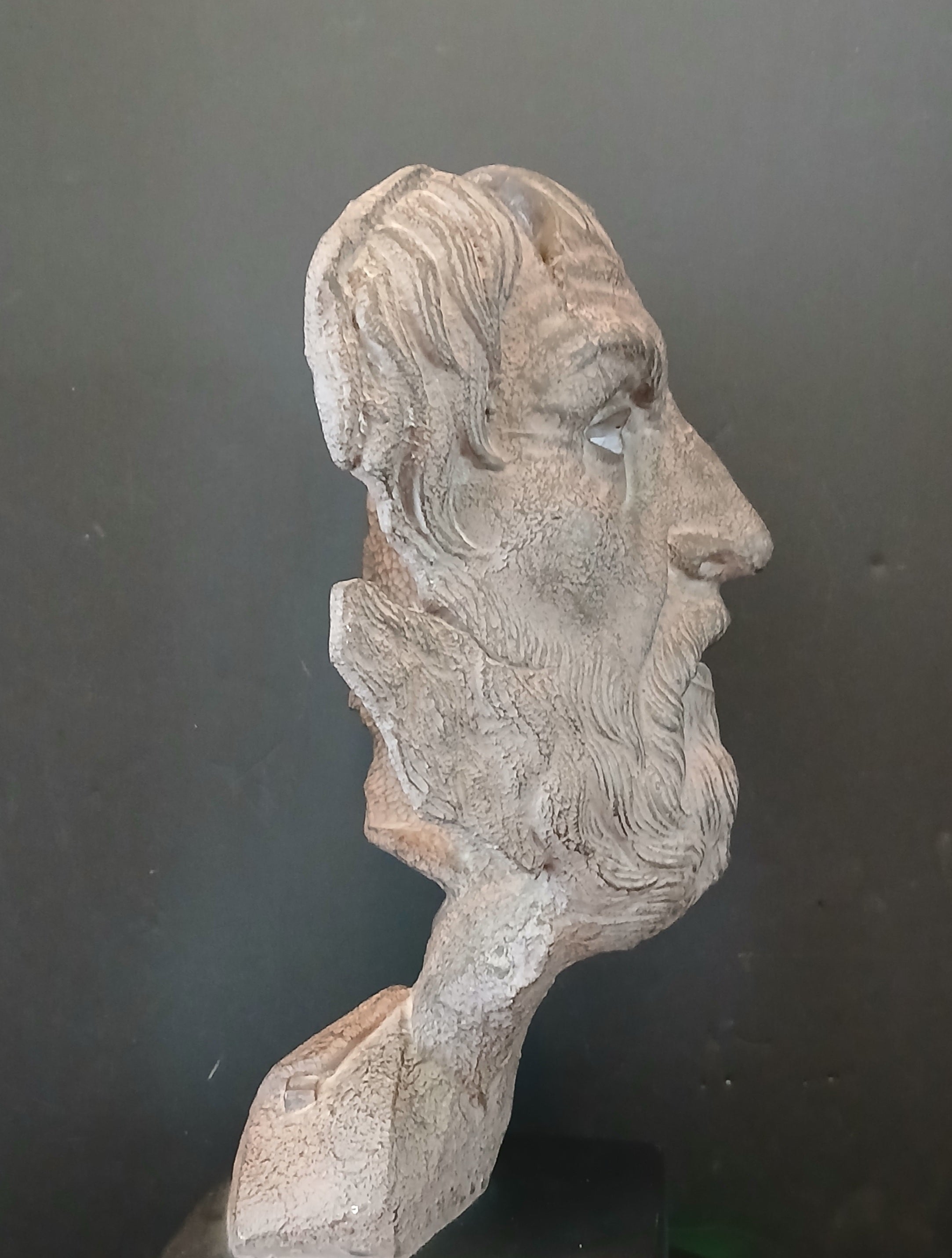 Stunningly Impressive Mask Sculpture of Homer, Iconic Greek Poet