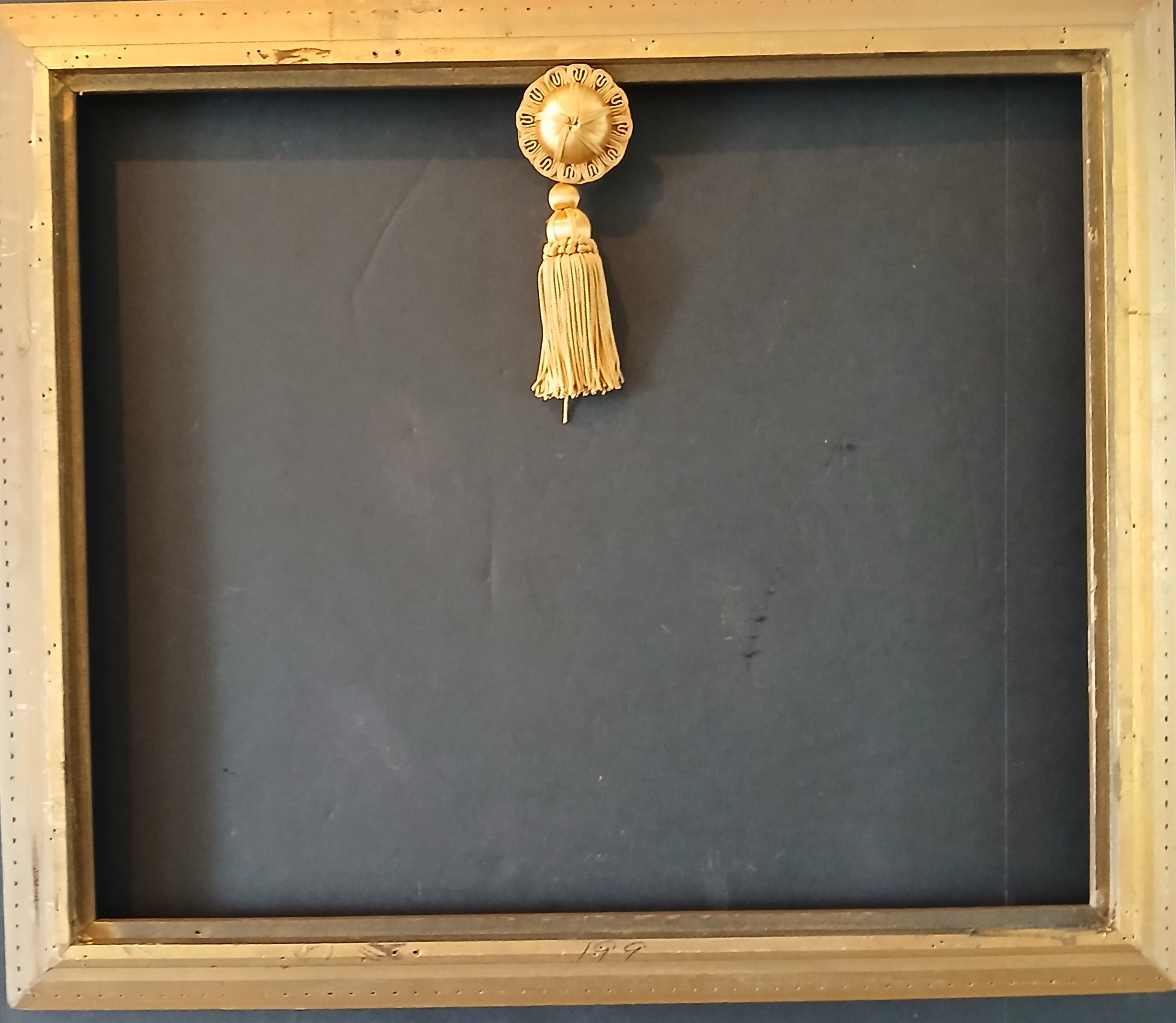 1960s Gold 20 x 24 Frame with Raised Floral and Foliate Decoration