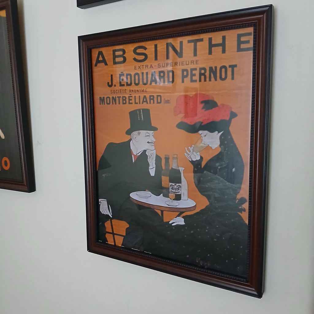 Four Decorative French and Italian Posters Handsomely Framed