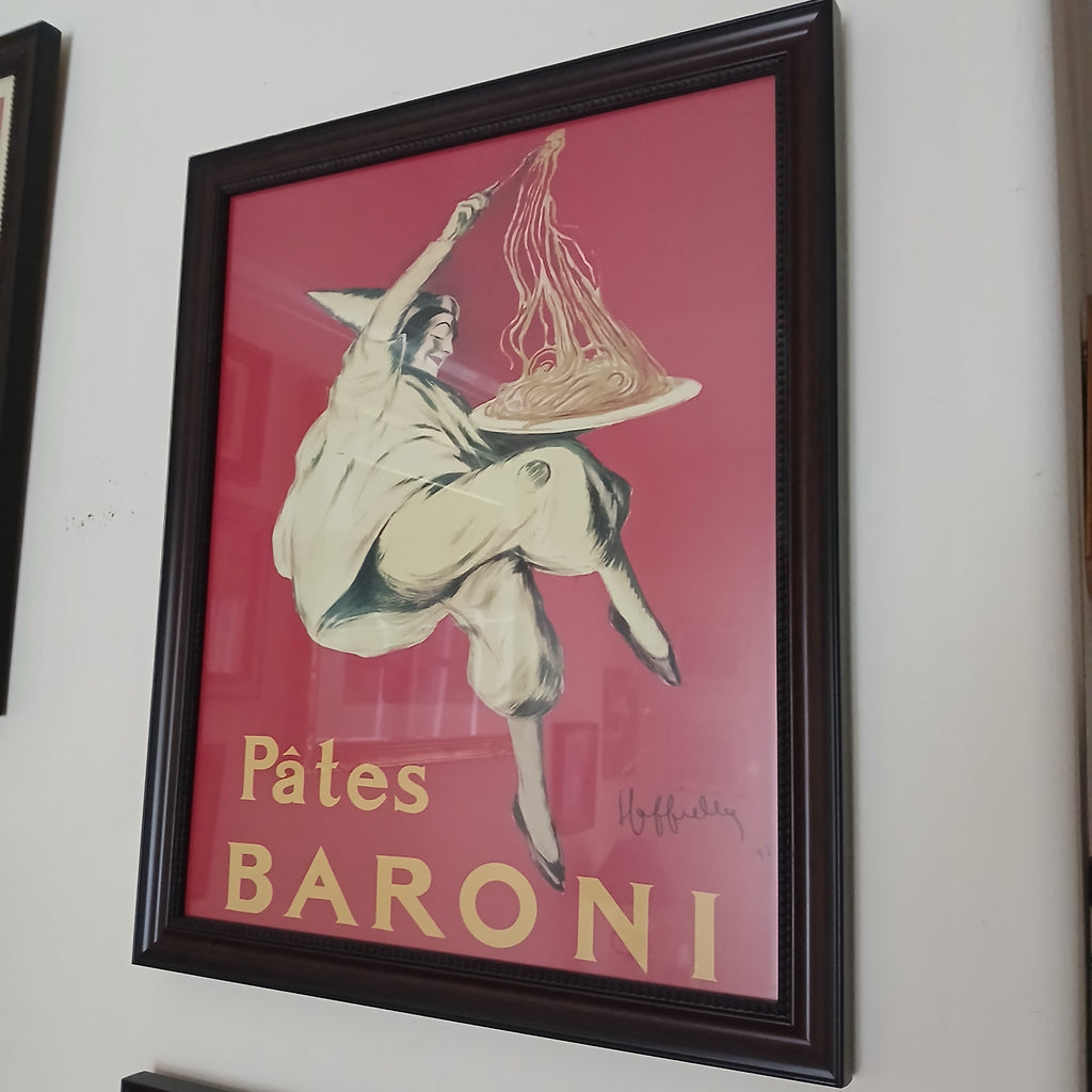 Four Decorative French and Italian Posters Handsomely Framed
