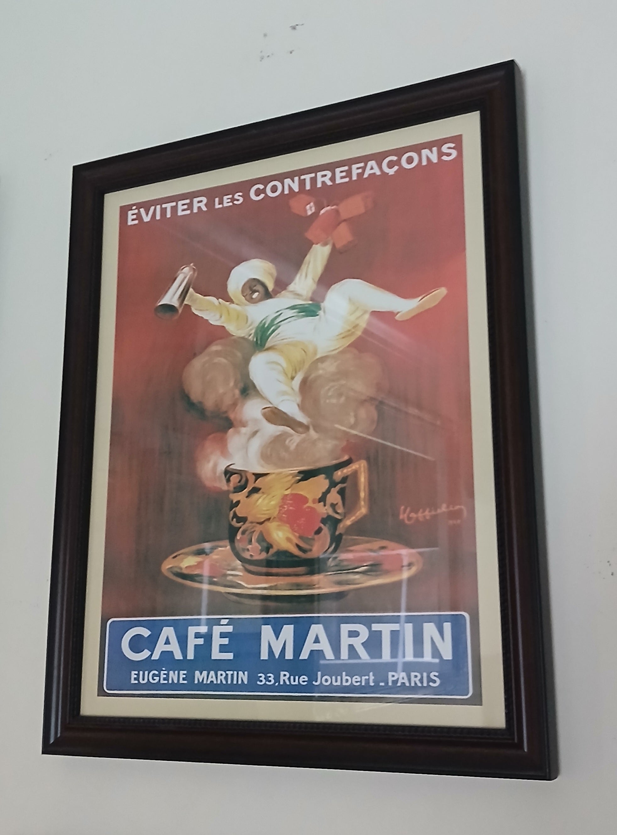 Four Decorative French and Italian Posters Handsomely Framed