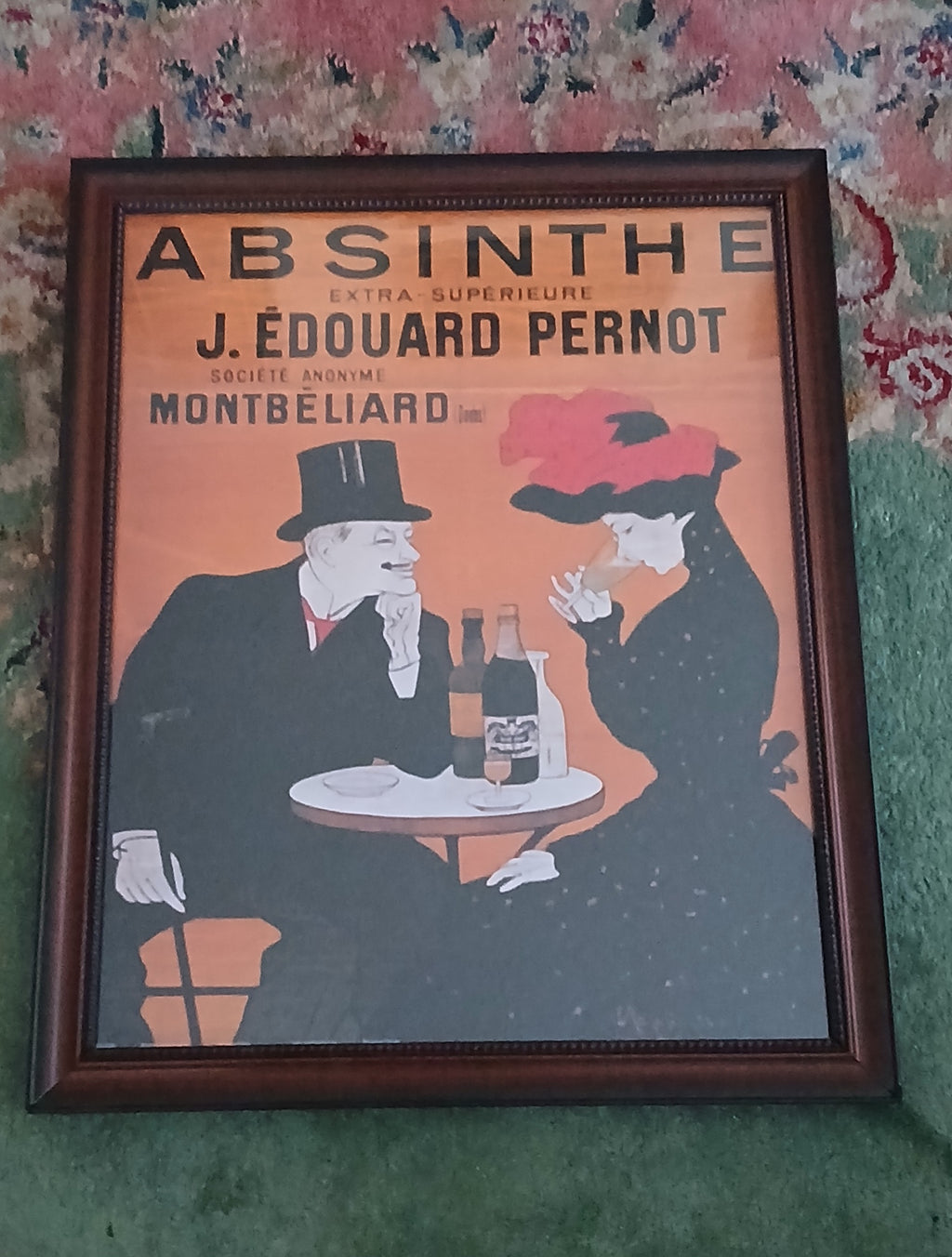 Four Decorative French and Italian Posters Handsomely Framed