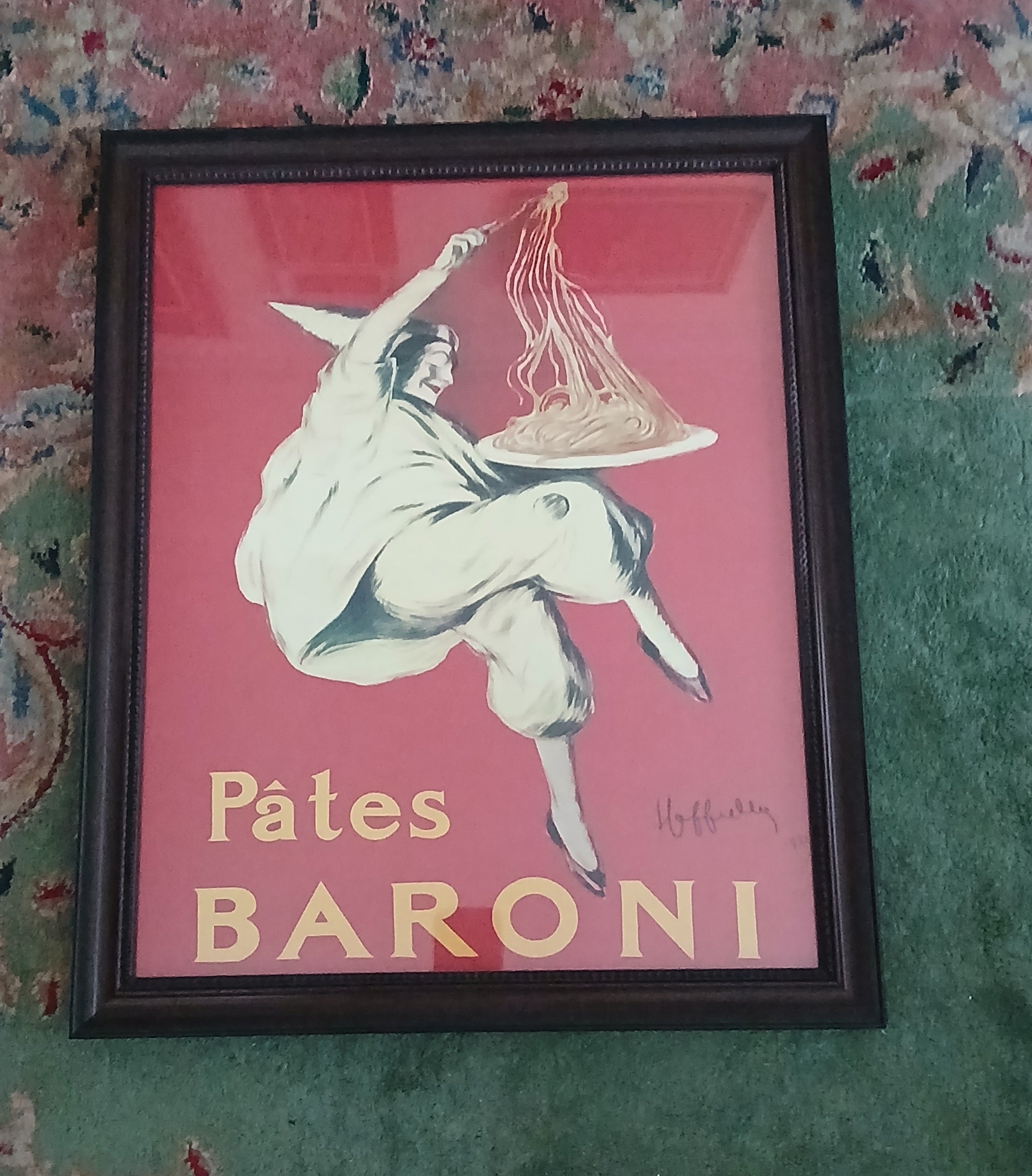 Four Decorative French and Italian Posters Handsomely Framed