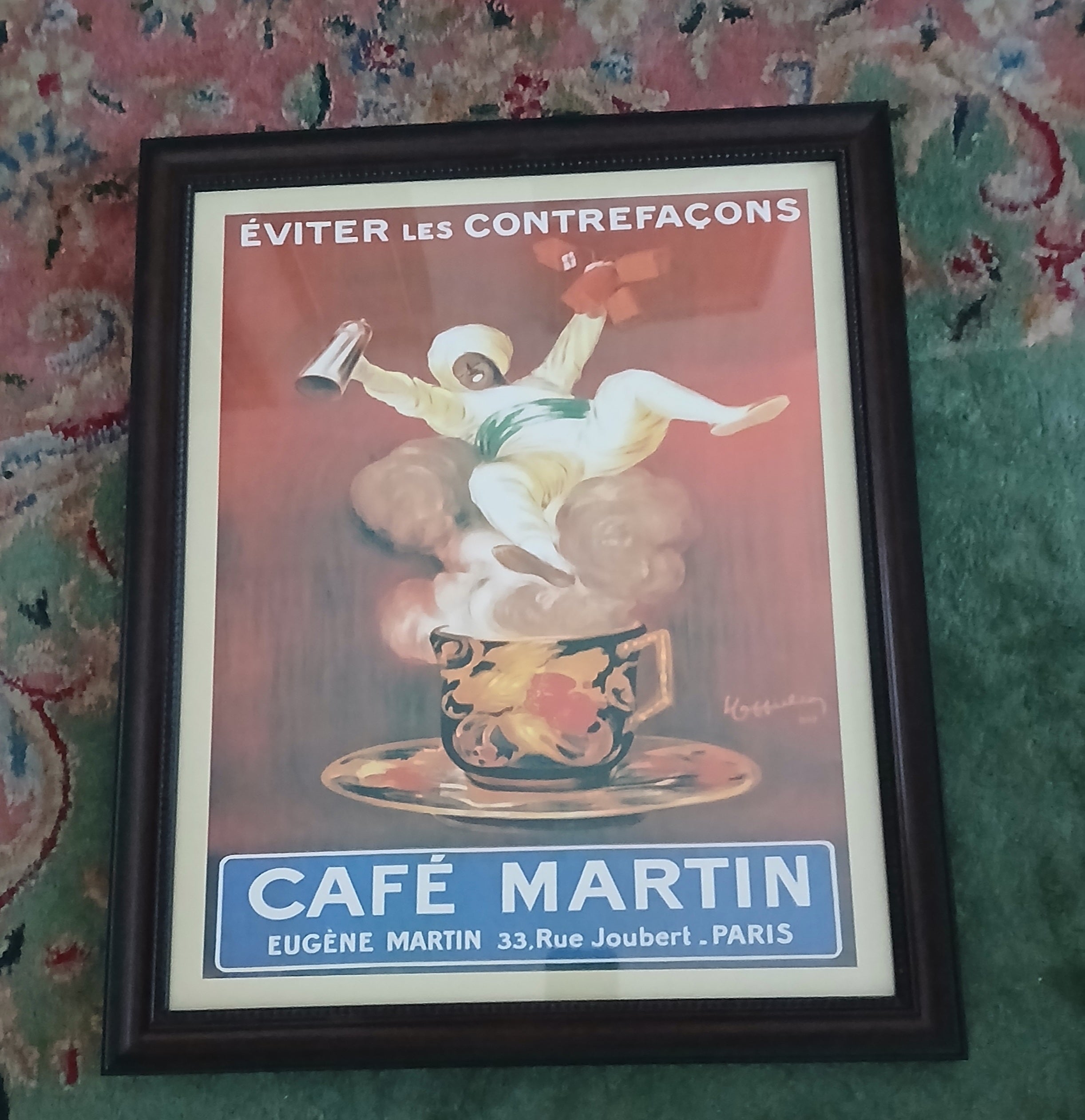 Four Decorative French and Italian Posters Handsomely Framed