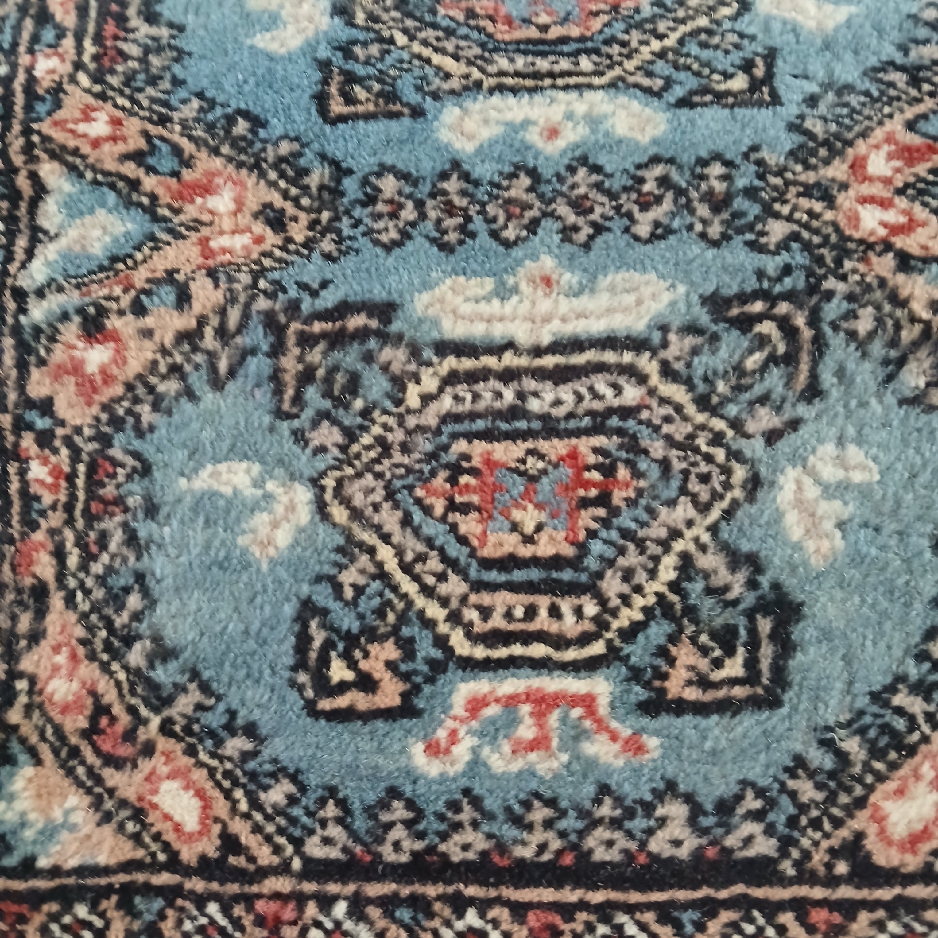 A Very Sweet Little Pakistani Rug Handmade in the 1980s 3' x 2'