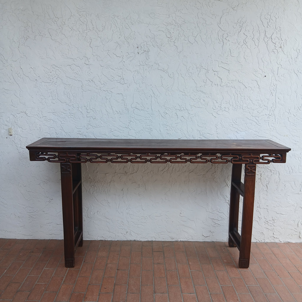 18th to Early 19th Century Chinese Carved Hongmu Altar Table