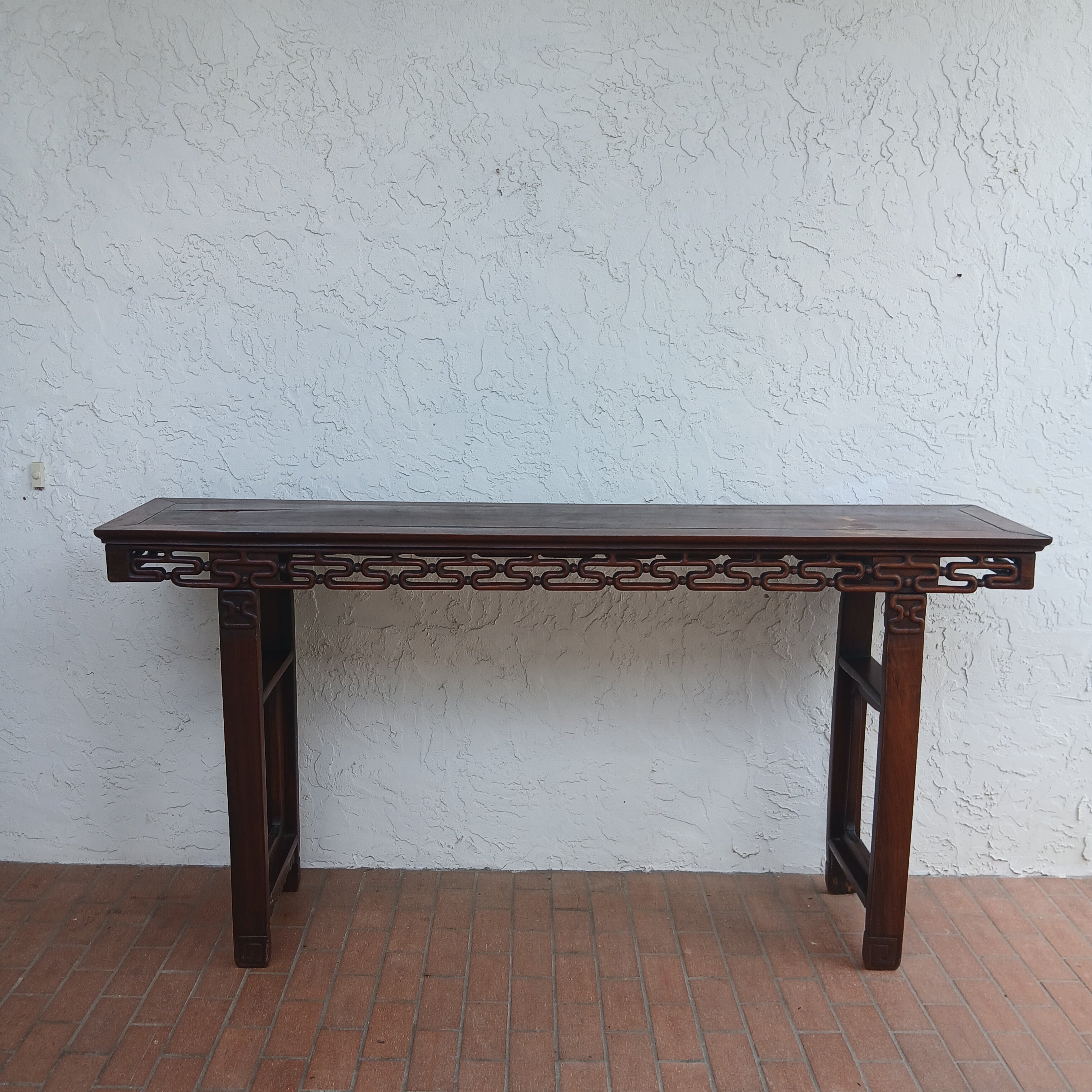 18th to Early 19th Century Chinese Carved Hongmu Altar Table