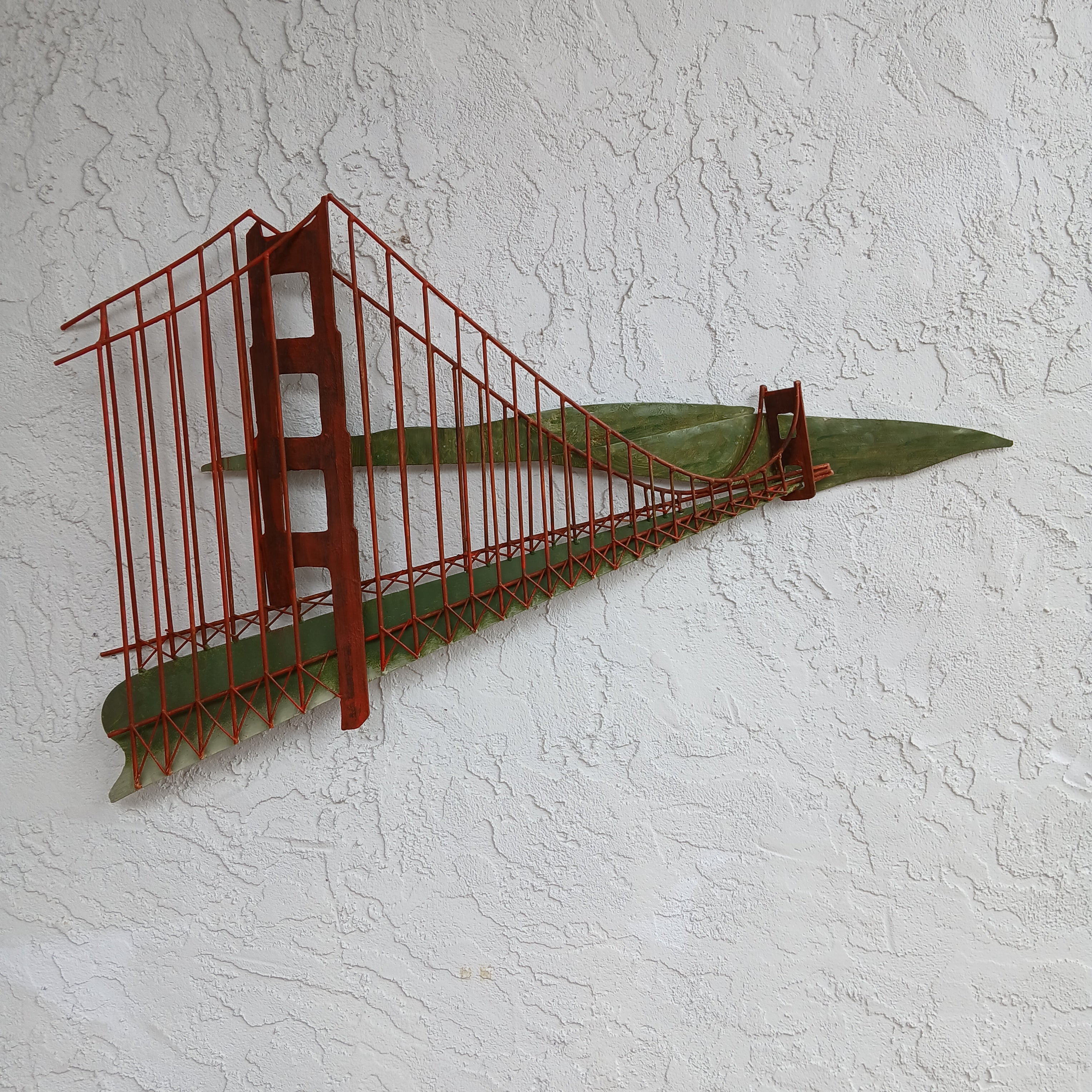 Vintage Golden Gate Bridge Wall Sculpture Wow!