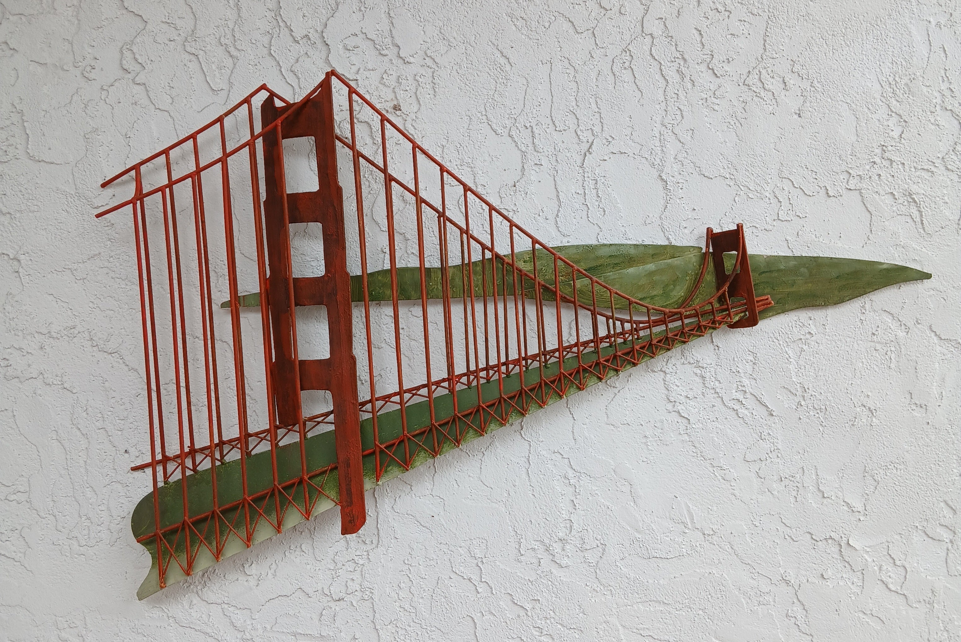 Vintage Golden Gate Bridge Wall Sculpture Wow!