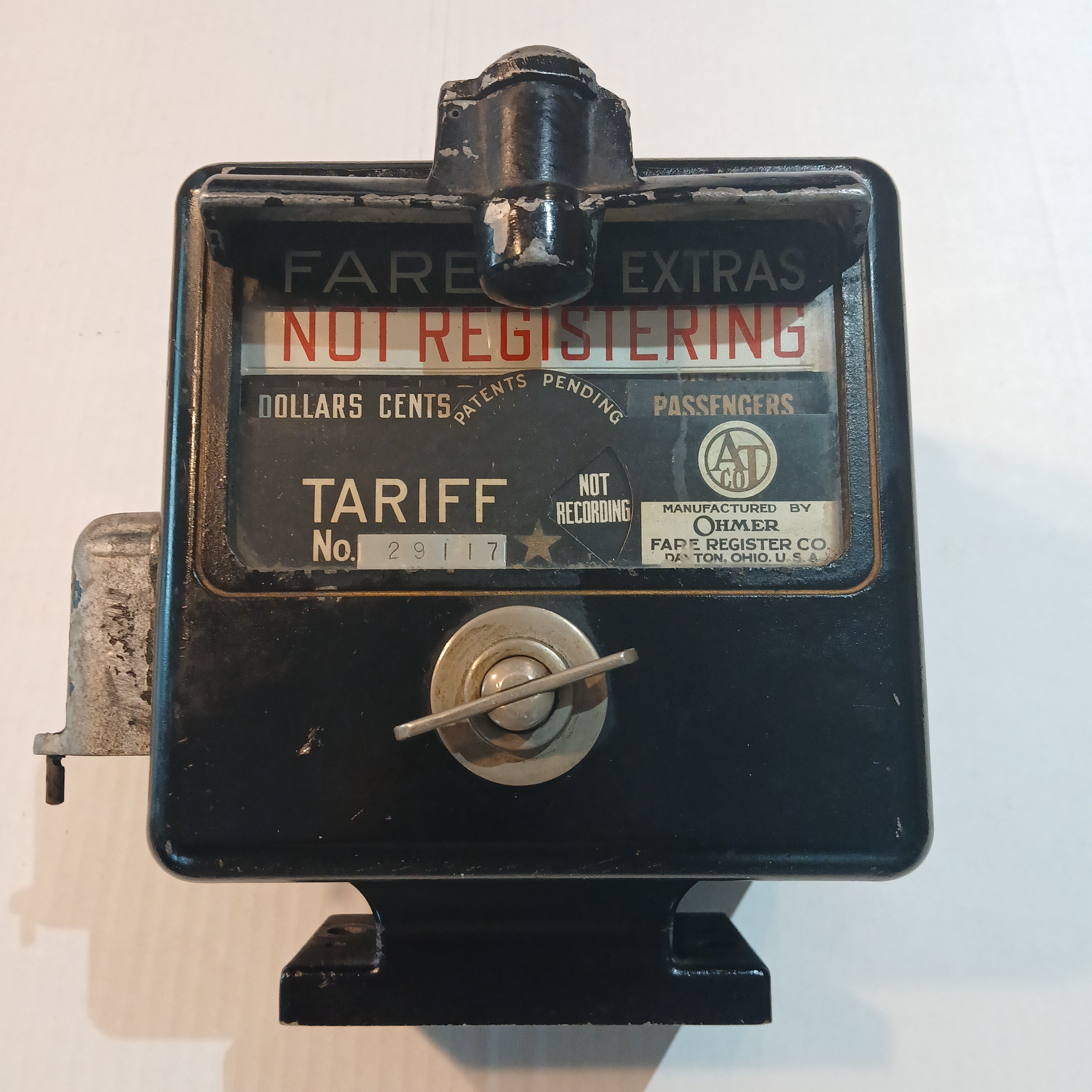 Ohmer Taxi Fare Meter Register - Early 20th Century- Still working!