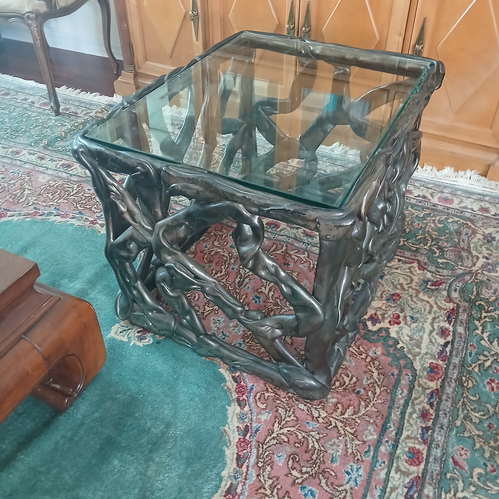 Fabulous Vintage Rectangular "Pulled Taffy" Table Style of TONY DUQUETTE