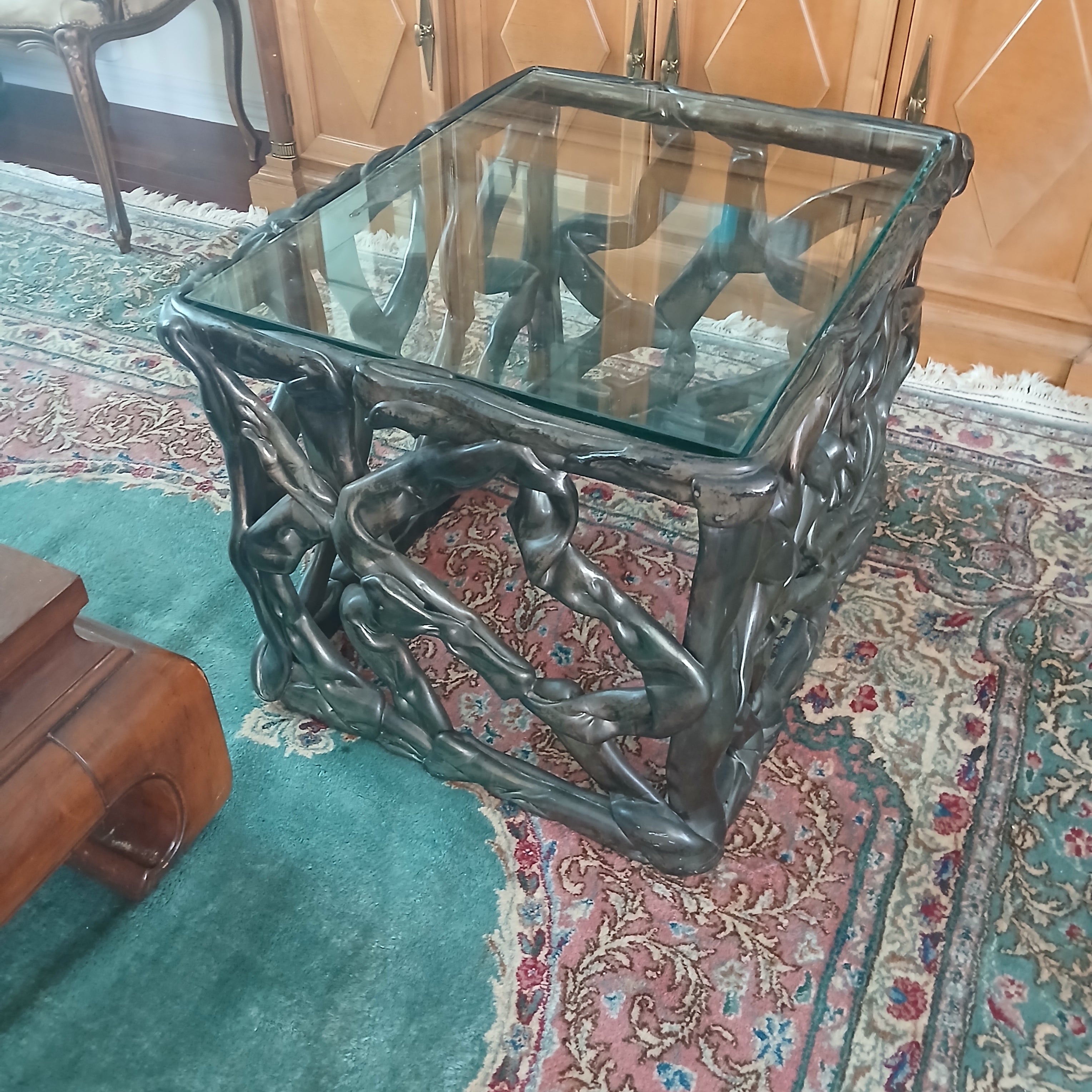 Fabulous Vintage Rectangular "Pulled Taffy" Table Style of TONY DUQUETTE