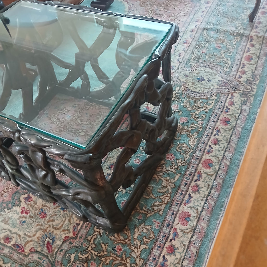 Fabulous Vintage Rectangular "Pulled Taffy" Table Style of TONY DUQUETTE