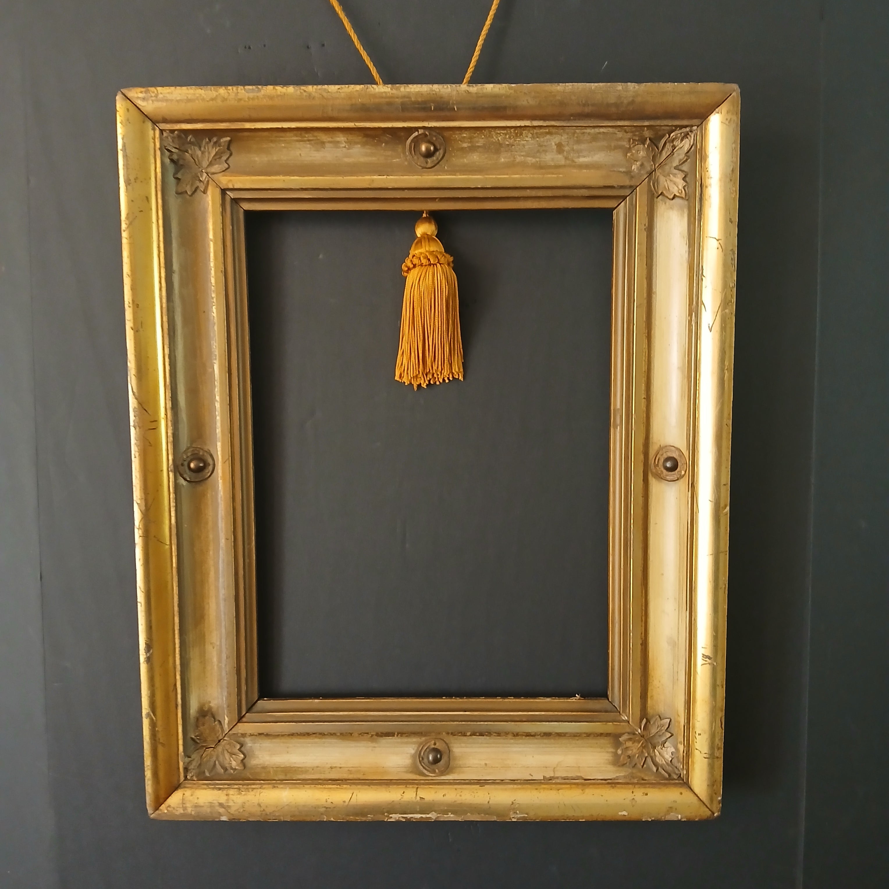 Lustrous Antique Picture/Mirror Frame c. 1900 15 3/4 x 11 3/4