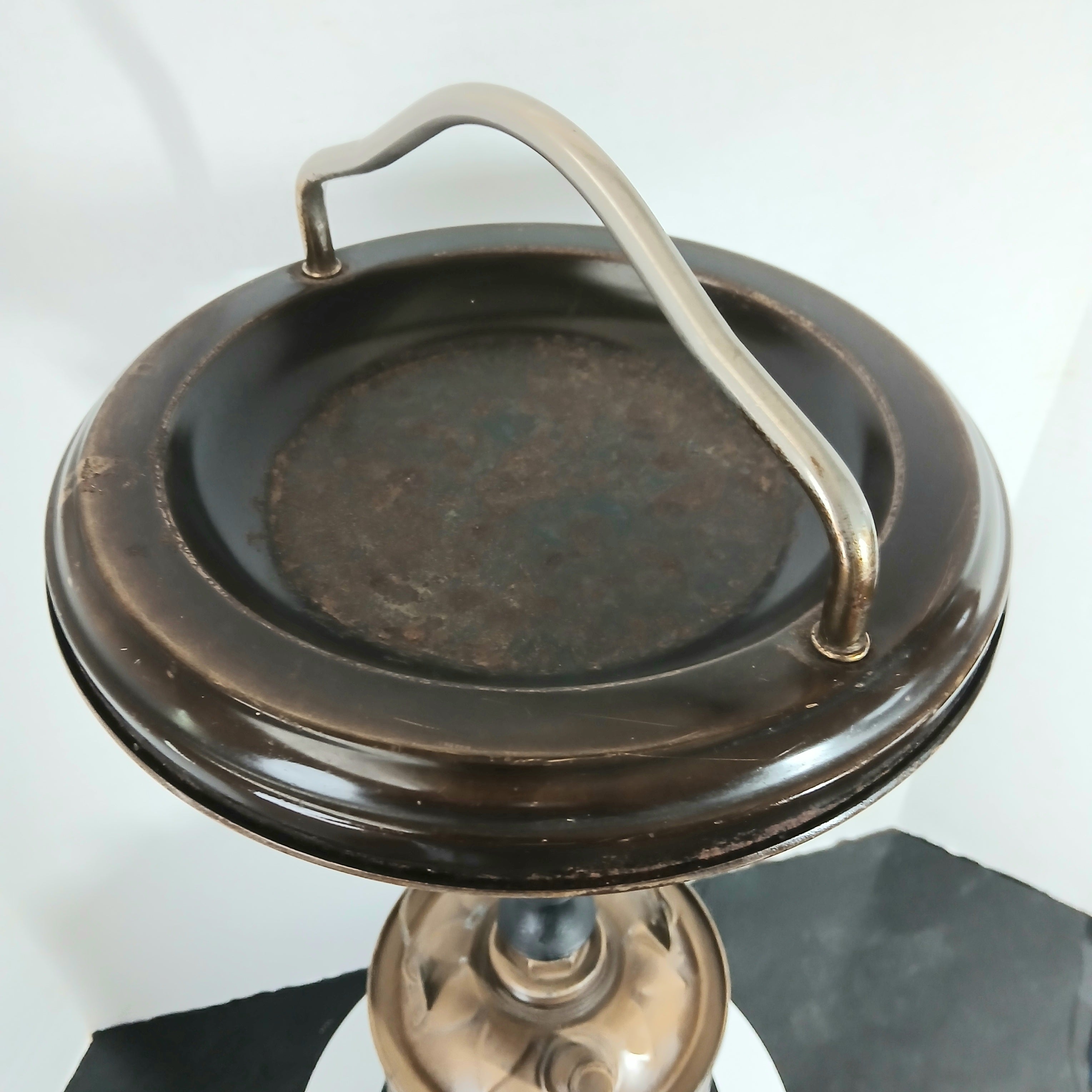 Patriotic Mid-Century Ash Tray Smoking Stand 24" Tall Tobacciana