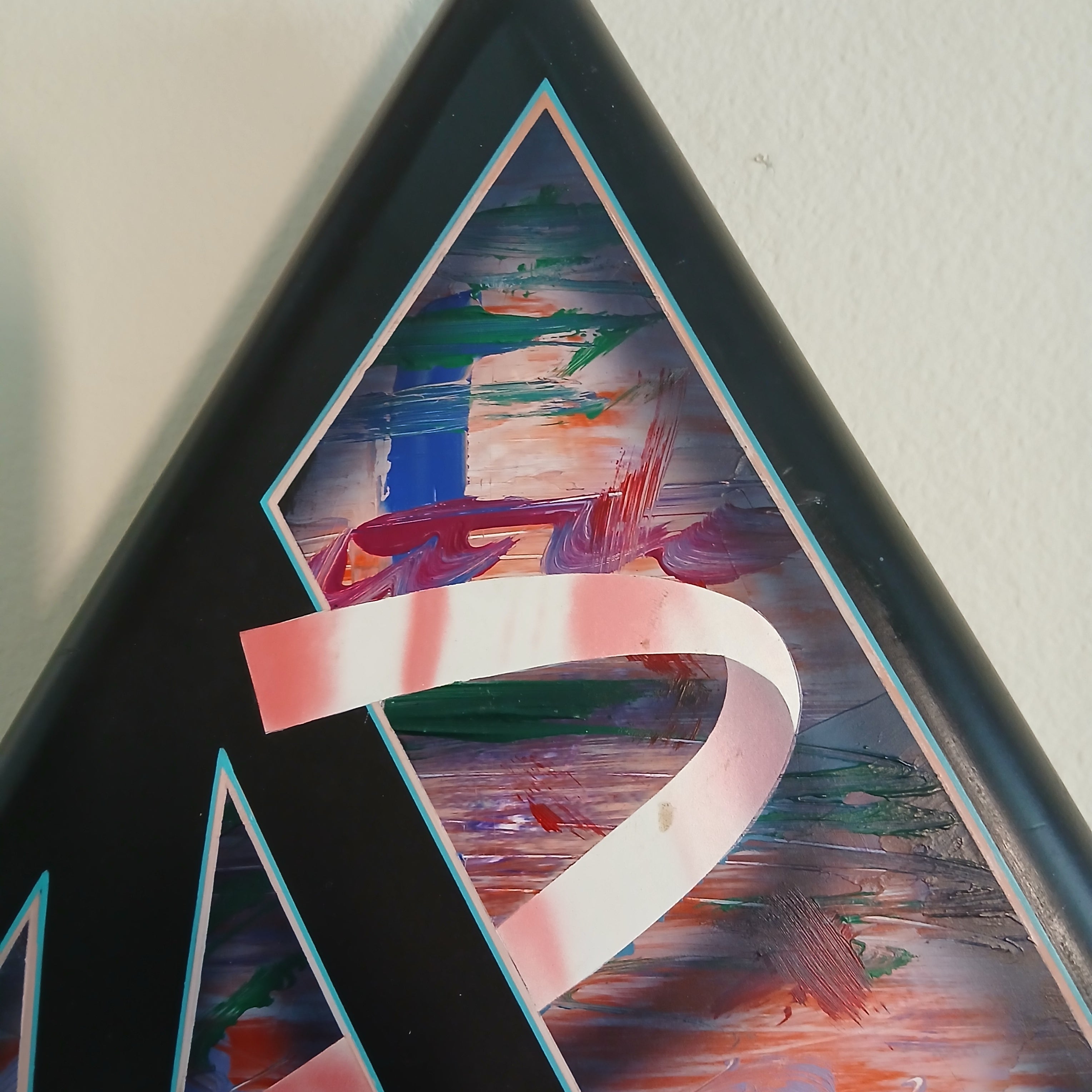 1986 Abstract Acrylic on Canvas "Exaction" by Elliott Wennet