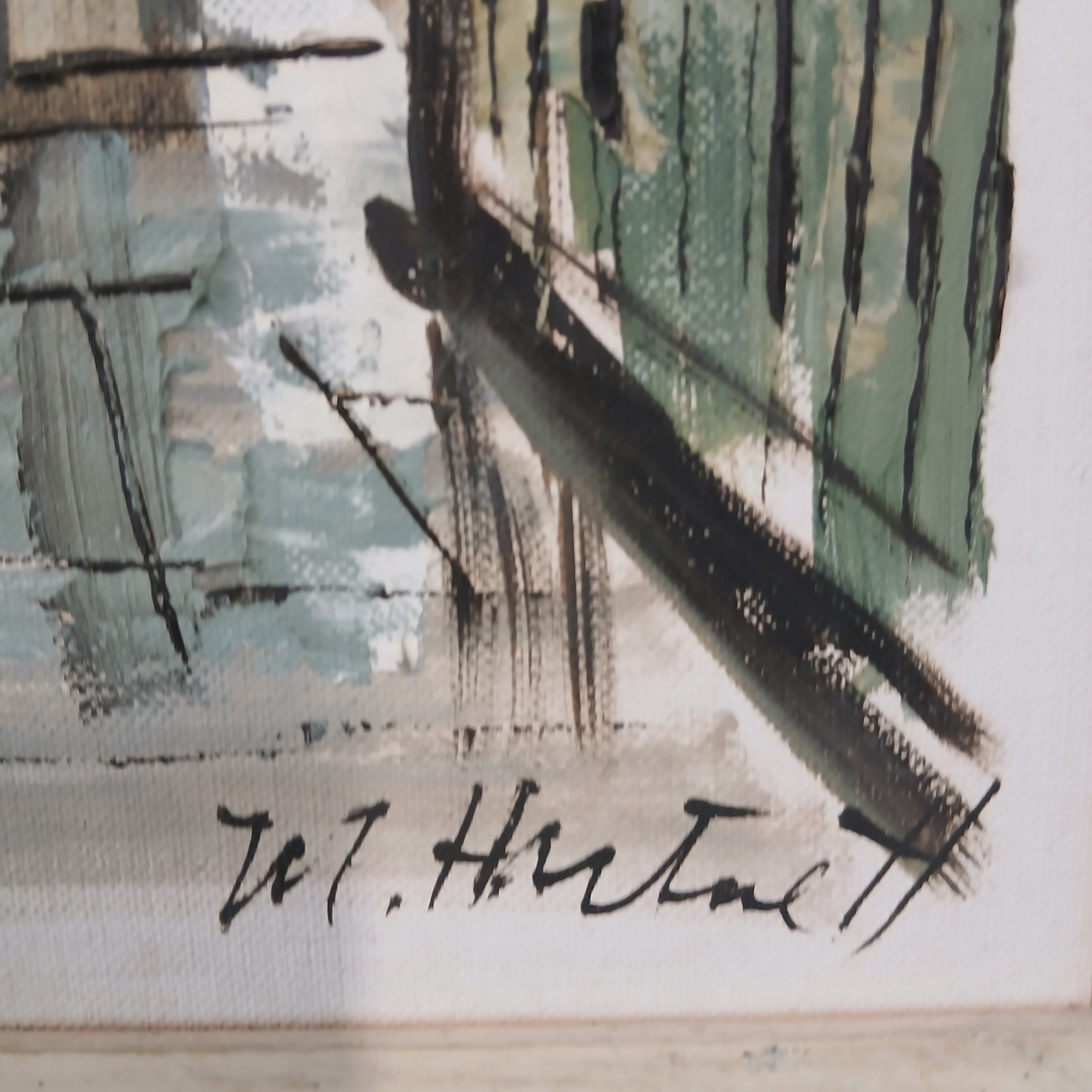 Pair of New Orleans Oils on Board by Maggie Hartnett Famous Mid-Century Artist