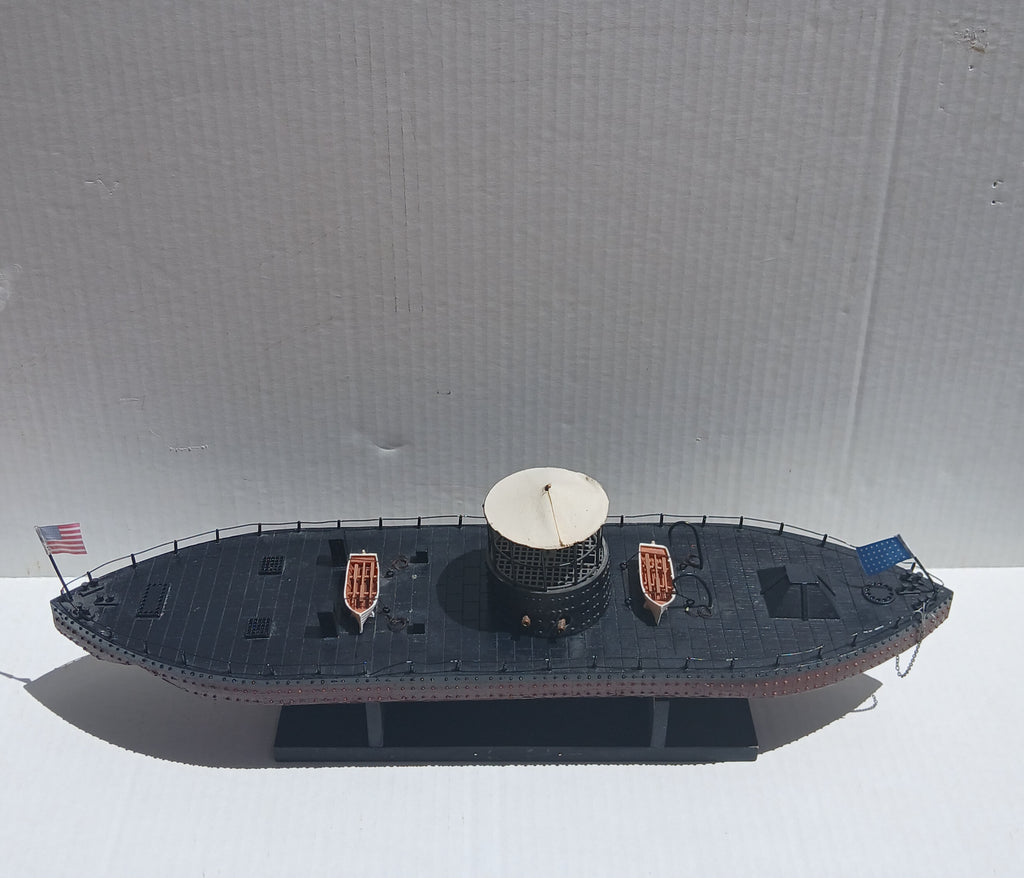 Handcrafted Wooden Model of USS Monitor #60 of 100 Certificate of Authenticity