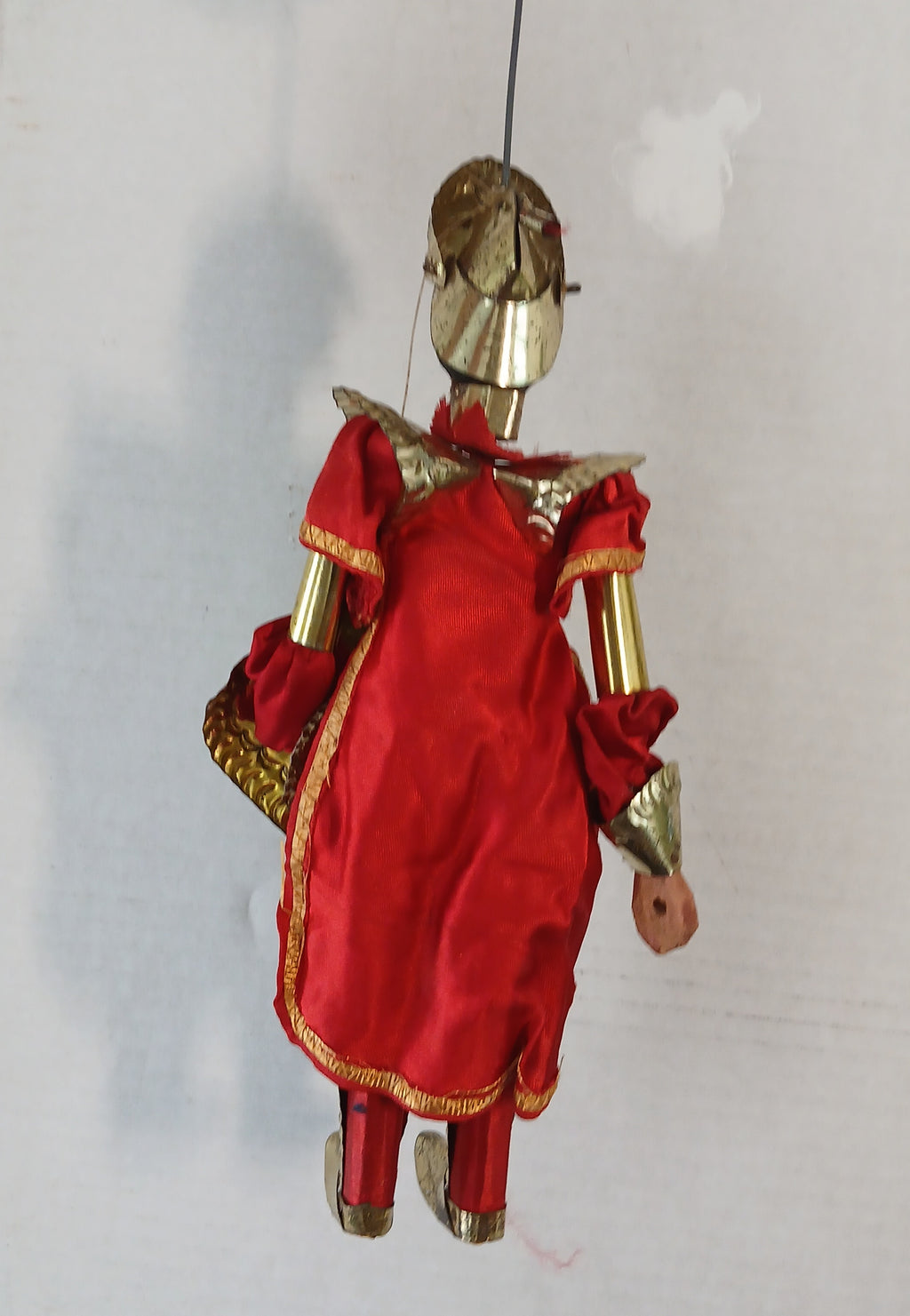 Pair of Old Vintage Knight Soldier Marionettes