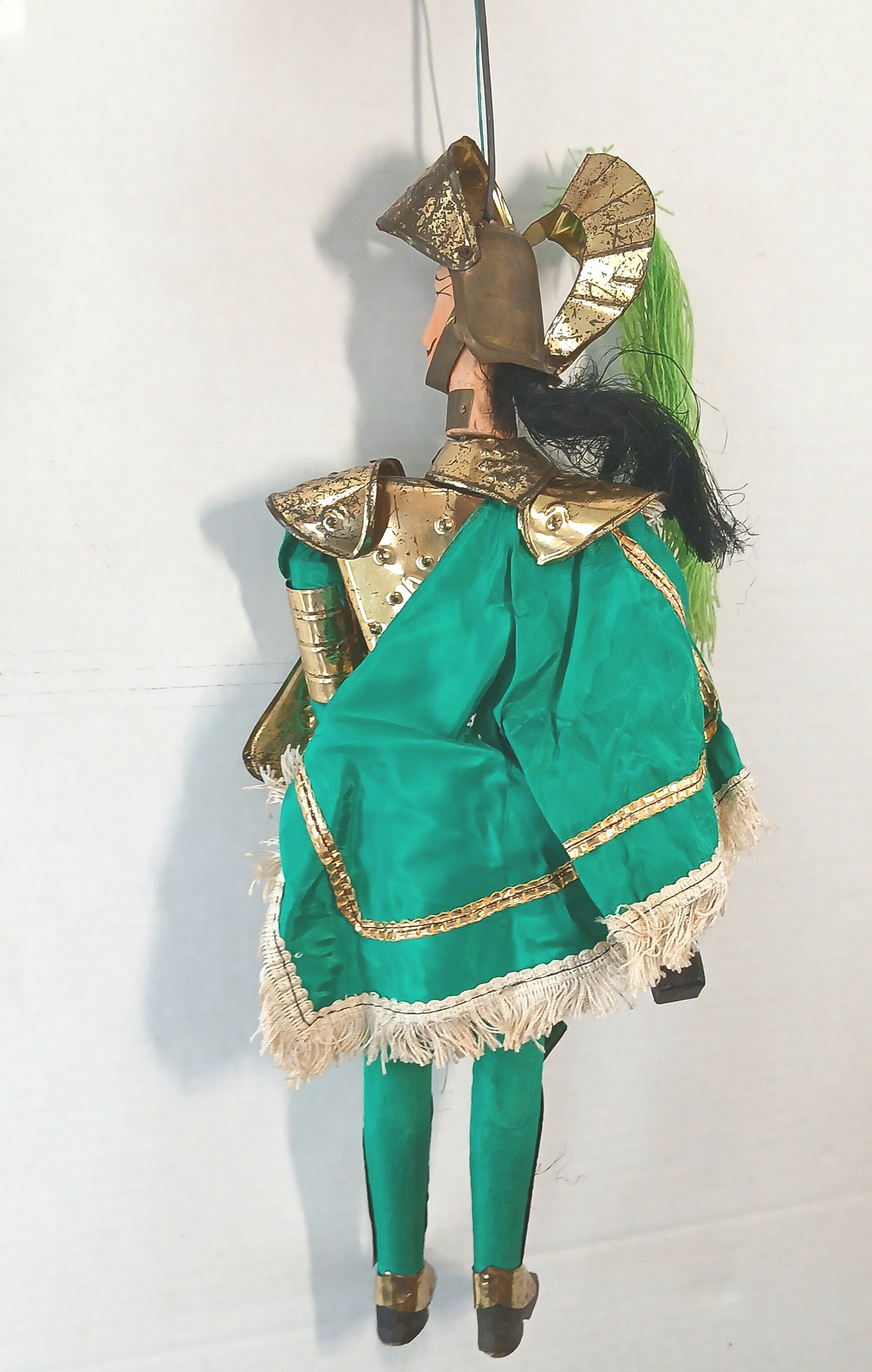 Pair of Old Vintage Knight Soldier Marionettes