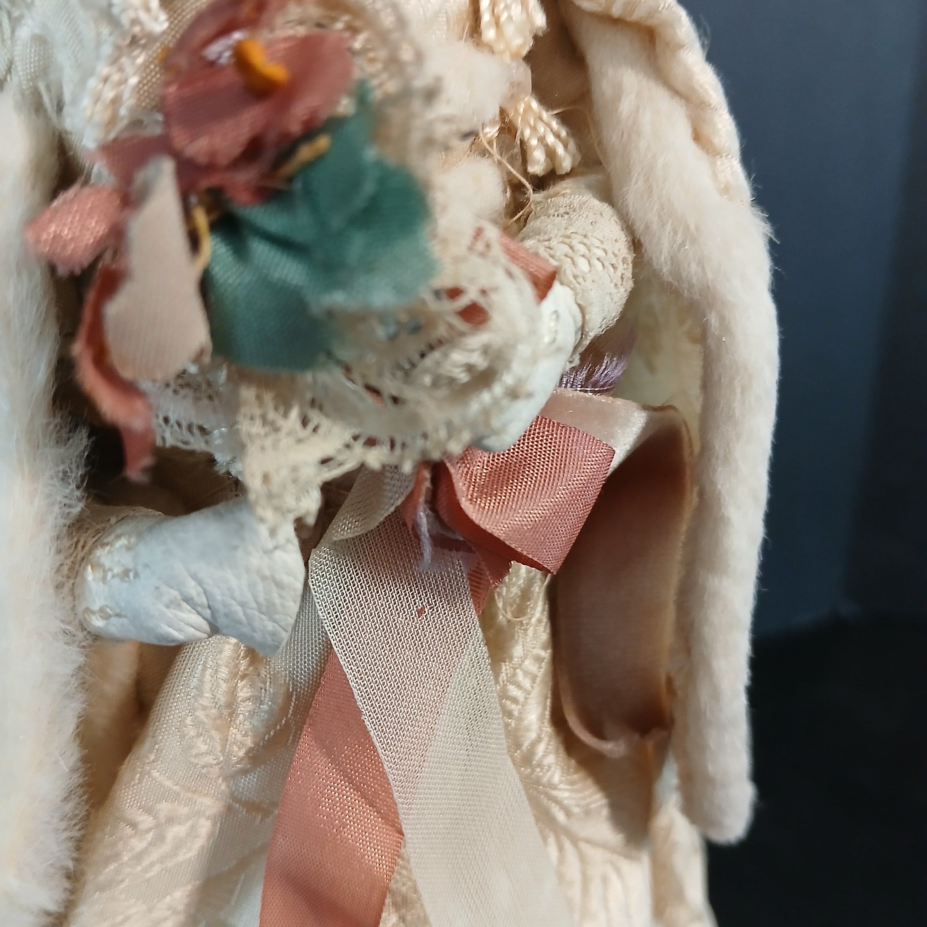 19th Century Handmade Bridal Doll