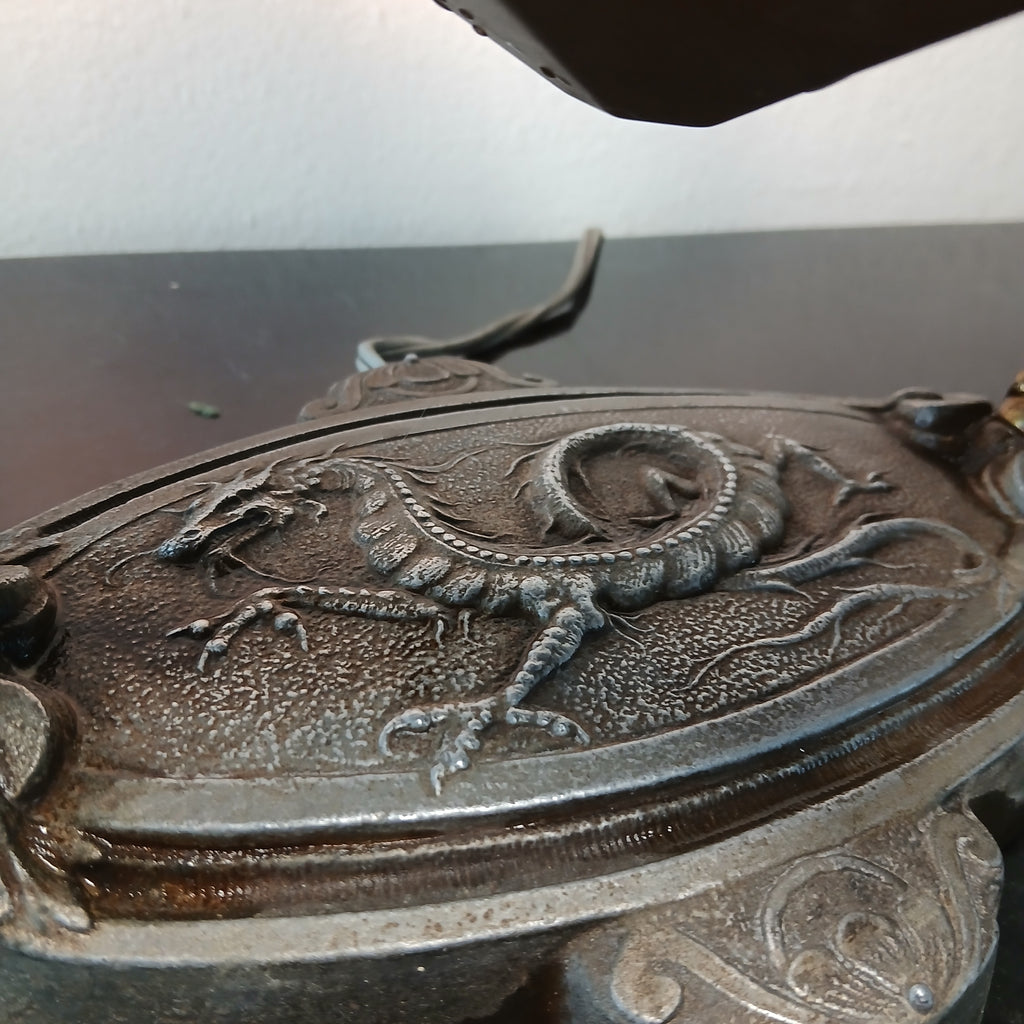 Magnificent Brass or Bronze Art Deco Figural Table Lamp