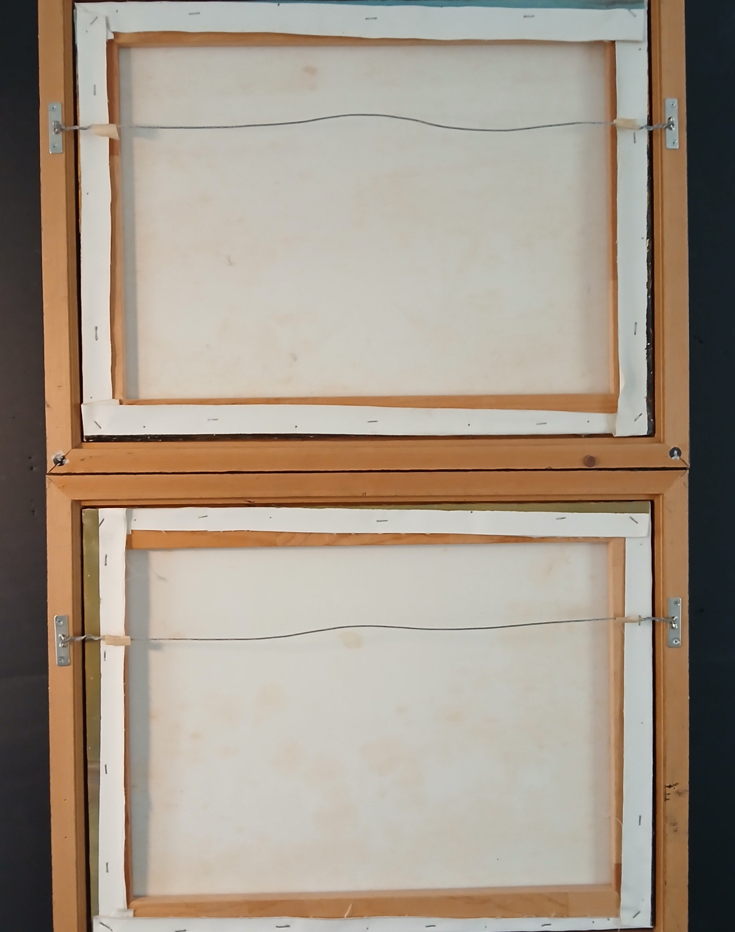 Chinese Junks in a Cove, Evening - a Pair of Oils on Canvas by Chang