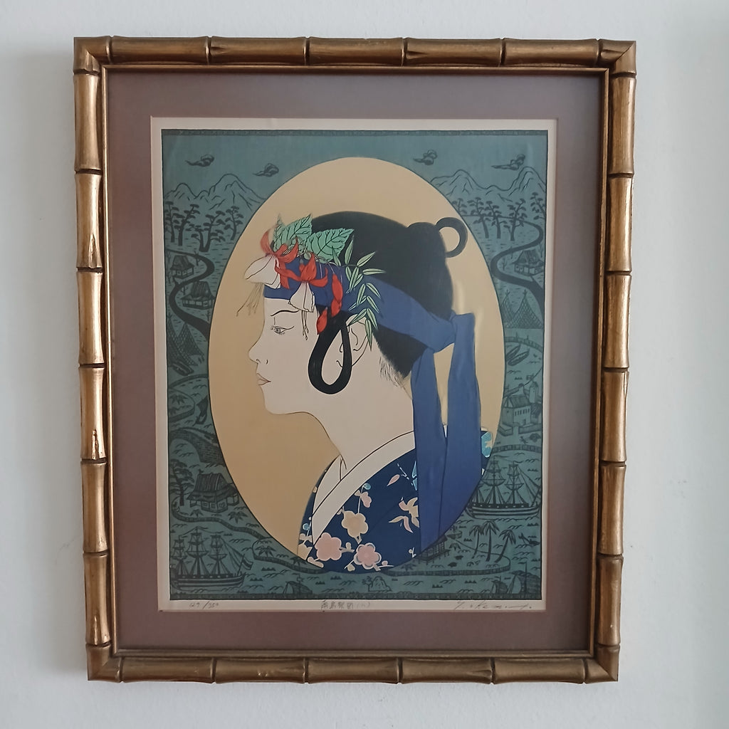 Ryusei Yoshima Okamato South Island Festival Girl-C Woodblock