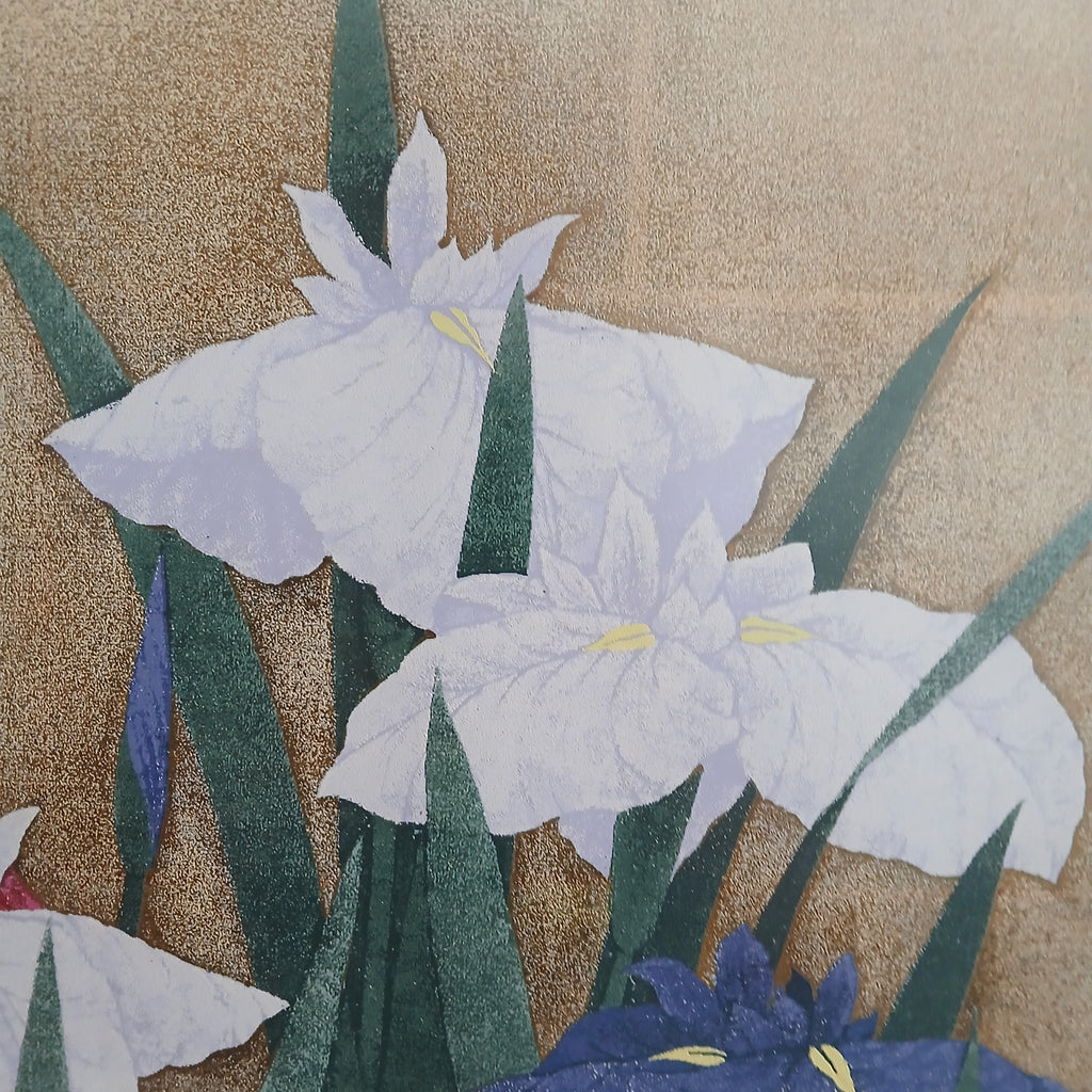 Sugiura Kazutoshi Iris No. 95 Woodblock Print