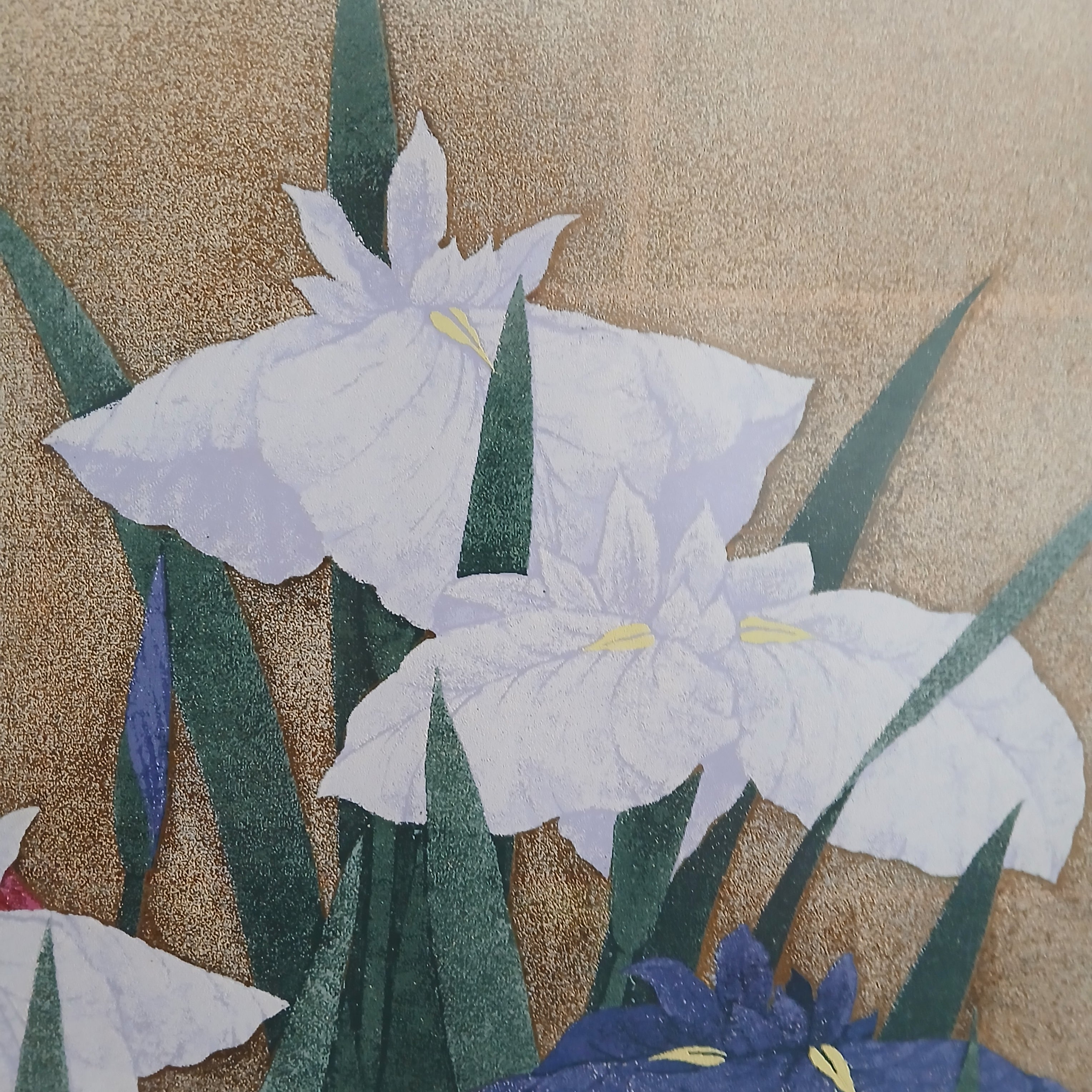 Sugiura Kazutoshi Iris No. 95 Woodblock Print