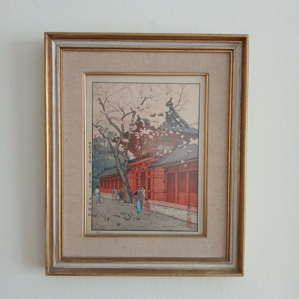 Toshi Yoshida Hiejinja Woodblock Print
