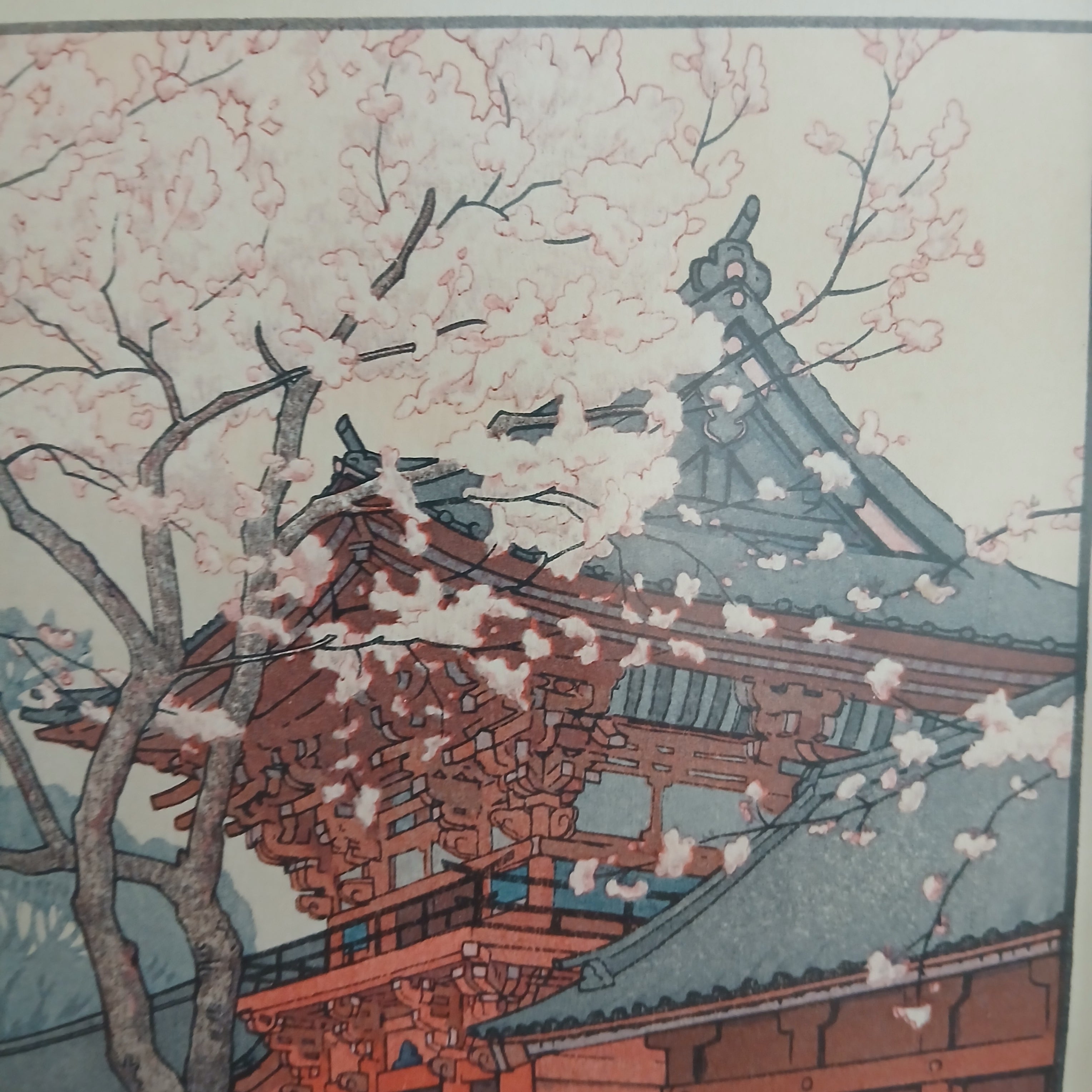Toshi Yoshida Hiejinja Woodblock Print