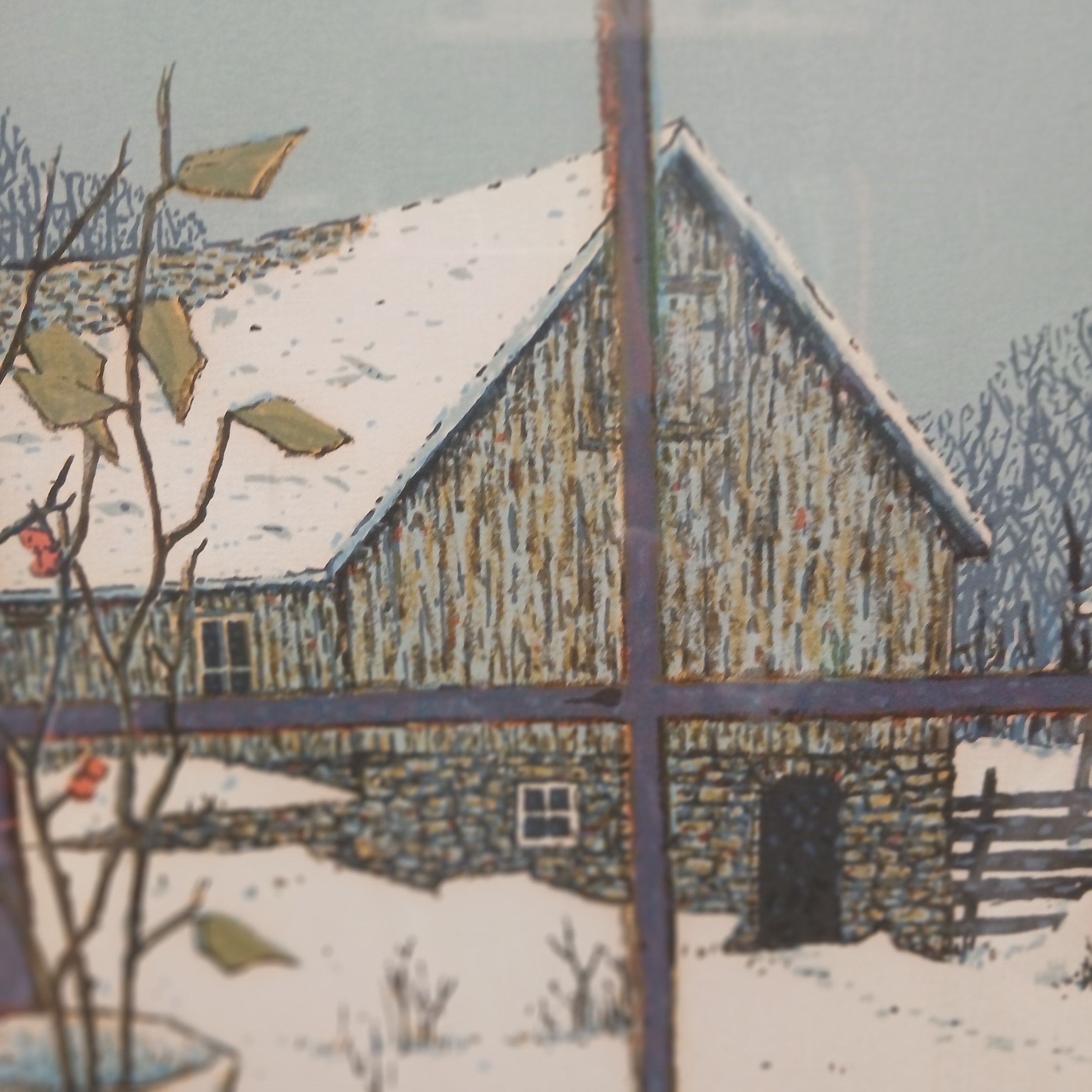 1976 Serigraph - December Pears - by Tom Bartek 1932-2024