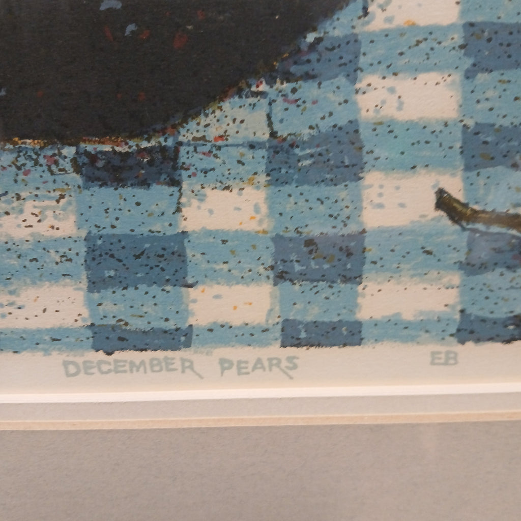 1976 Serigraph - December Pears - by Tom Bartek 1932-2024