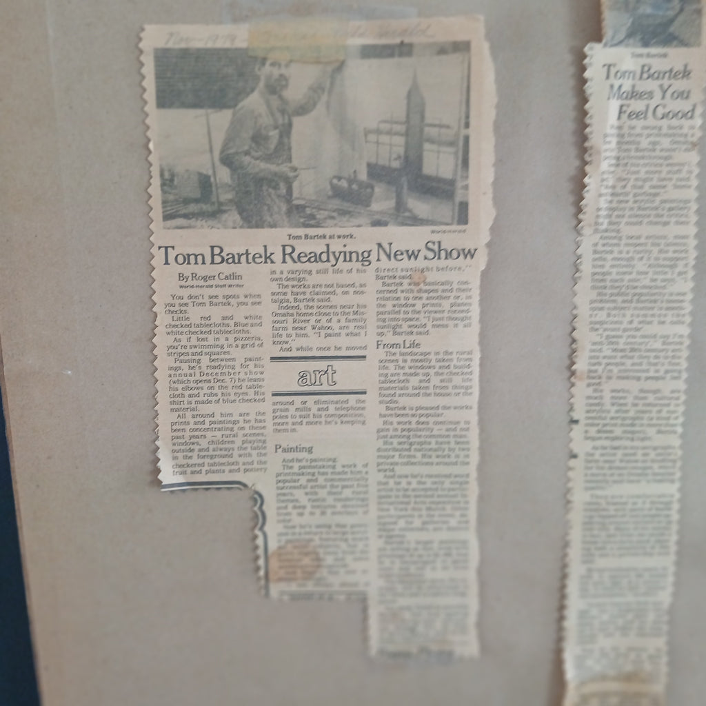 1976 Serigraph - December Pears - by Tom Bartek 1932-2024