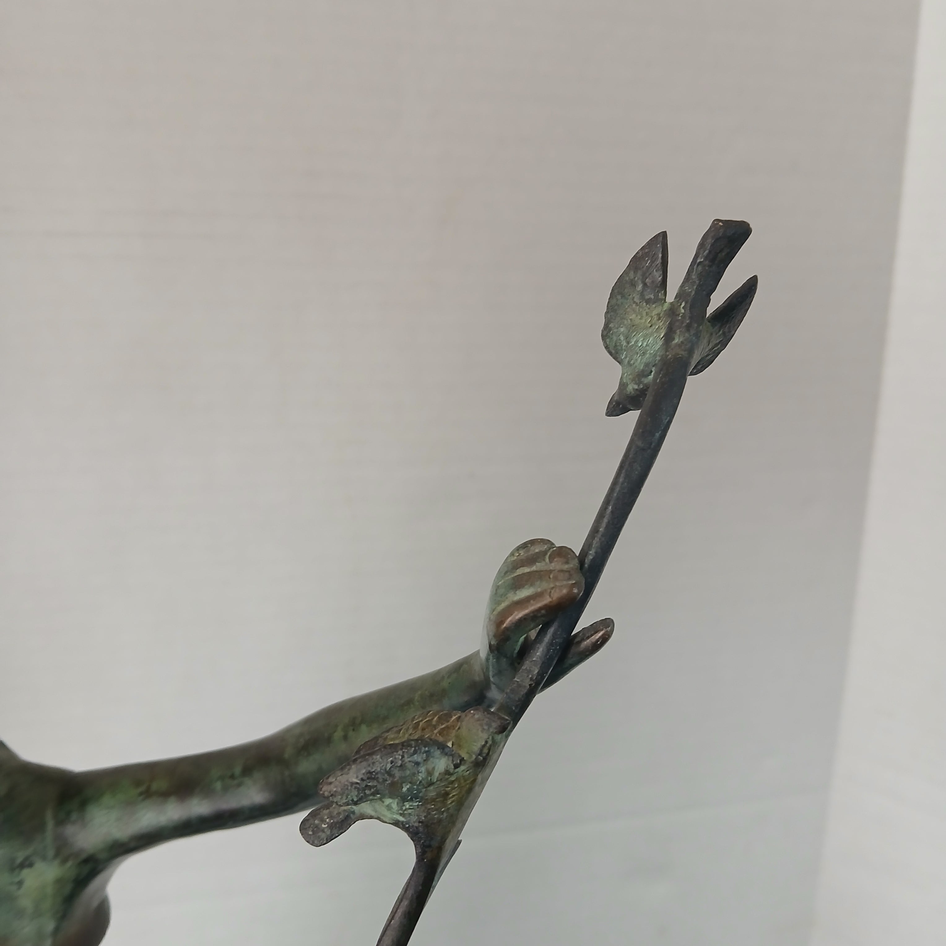 Art Nouveau Style Bronze Sculpture Young Girl With Her Birds FREE SHIPPING!