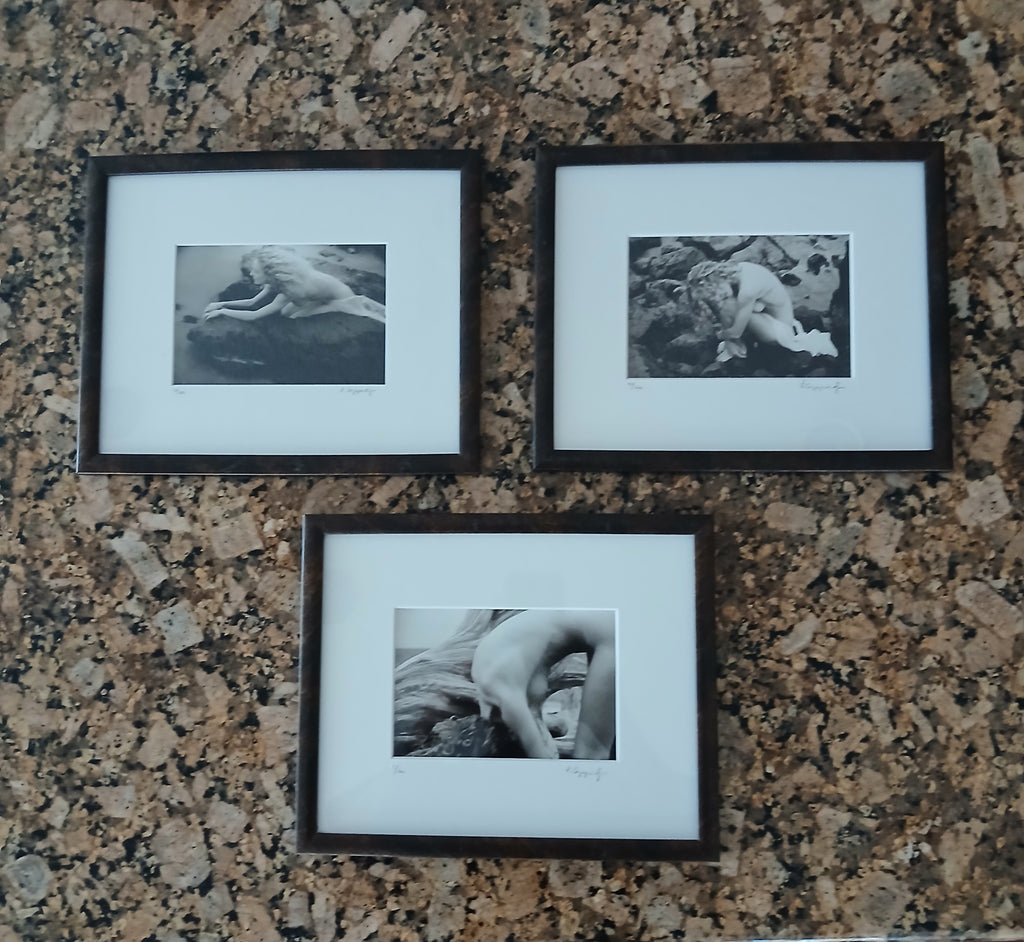 Three Artful Nudes by Renowned Photographer Laurie Coppedge Signed and Numbered