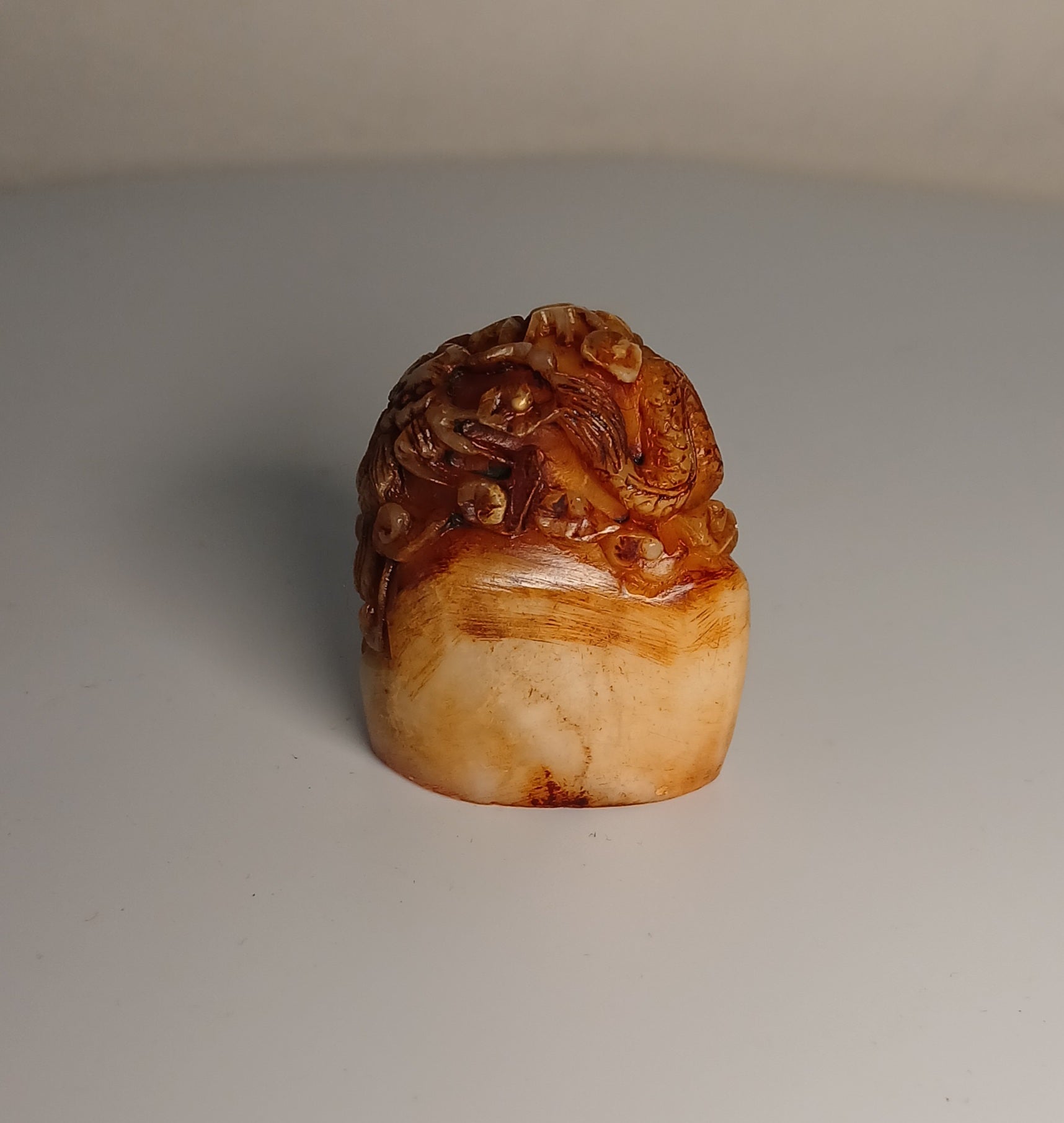 Chinese Carved Hetian Jade Dragon Seal FREE SHIPPING!