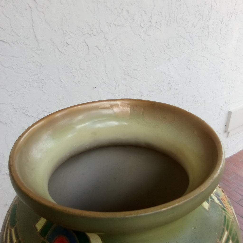 Egyptian Revival Mystical and Enchanting Royal Bonn Vase c. 1910