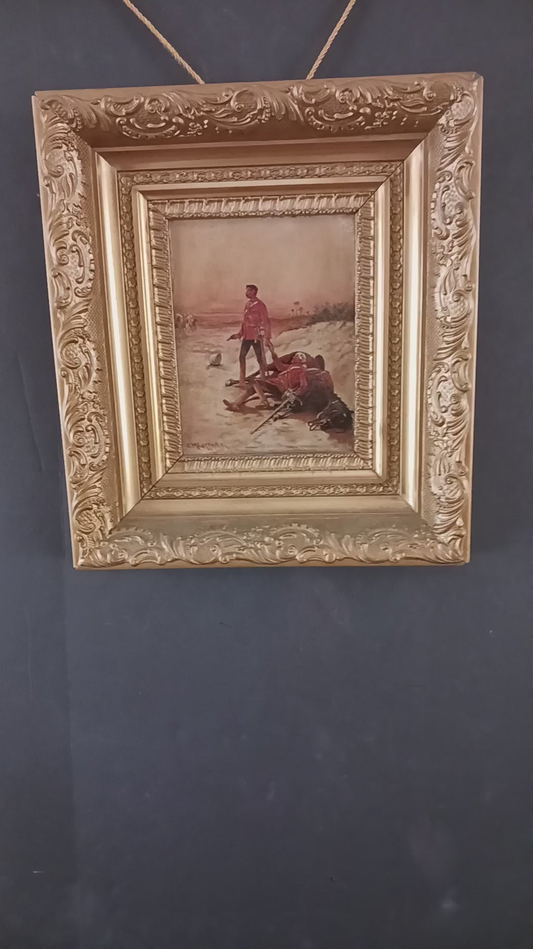 Last Stand - British Military Painting by Charles M. Lefferts, 1896
