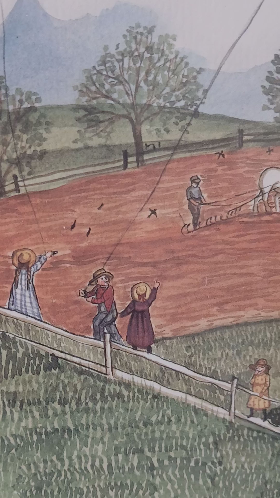 Bobbi Becker Lithograph "Amish Farm"