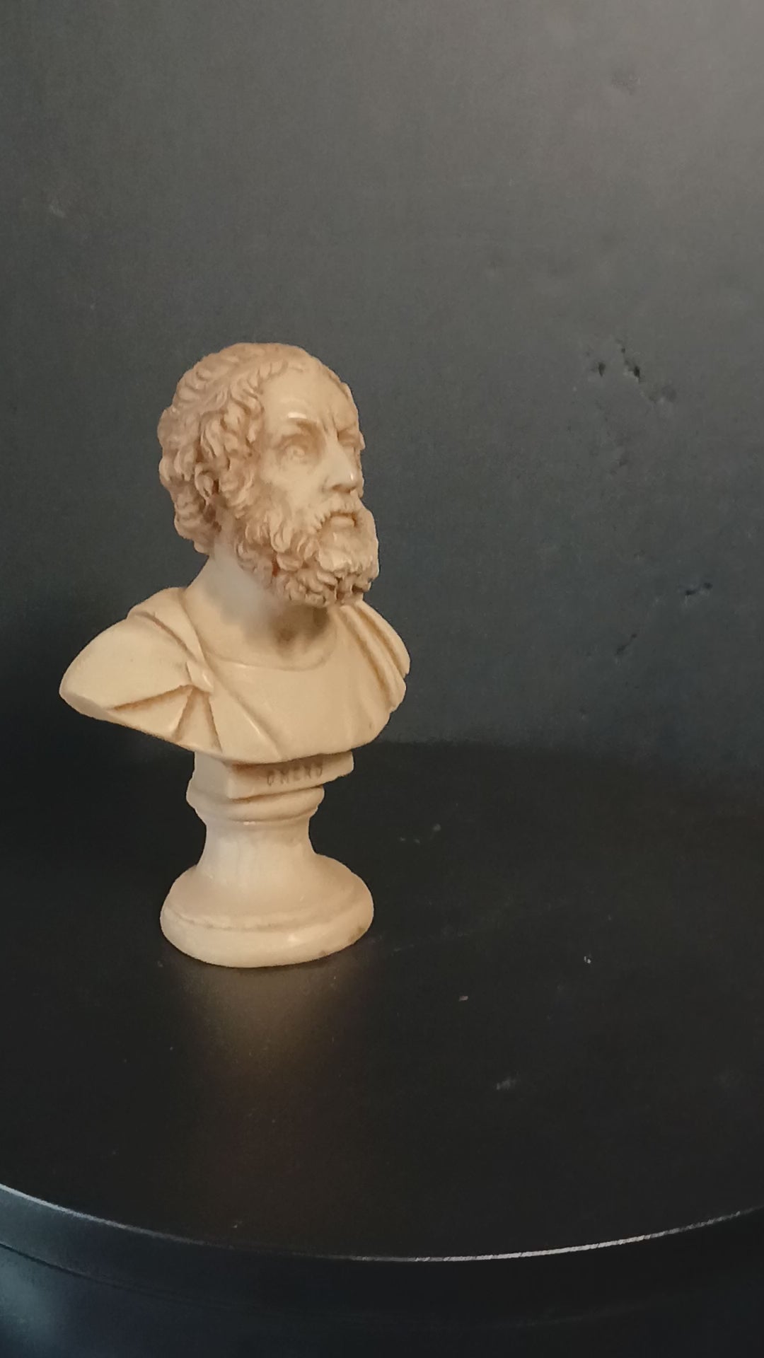 Intricately Carved Classical Bust of Homer