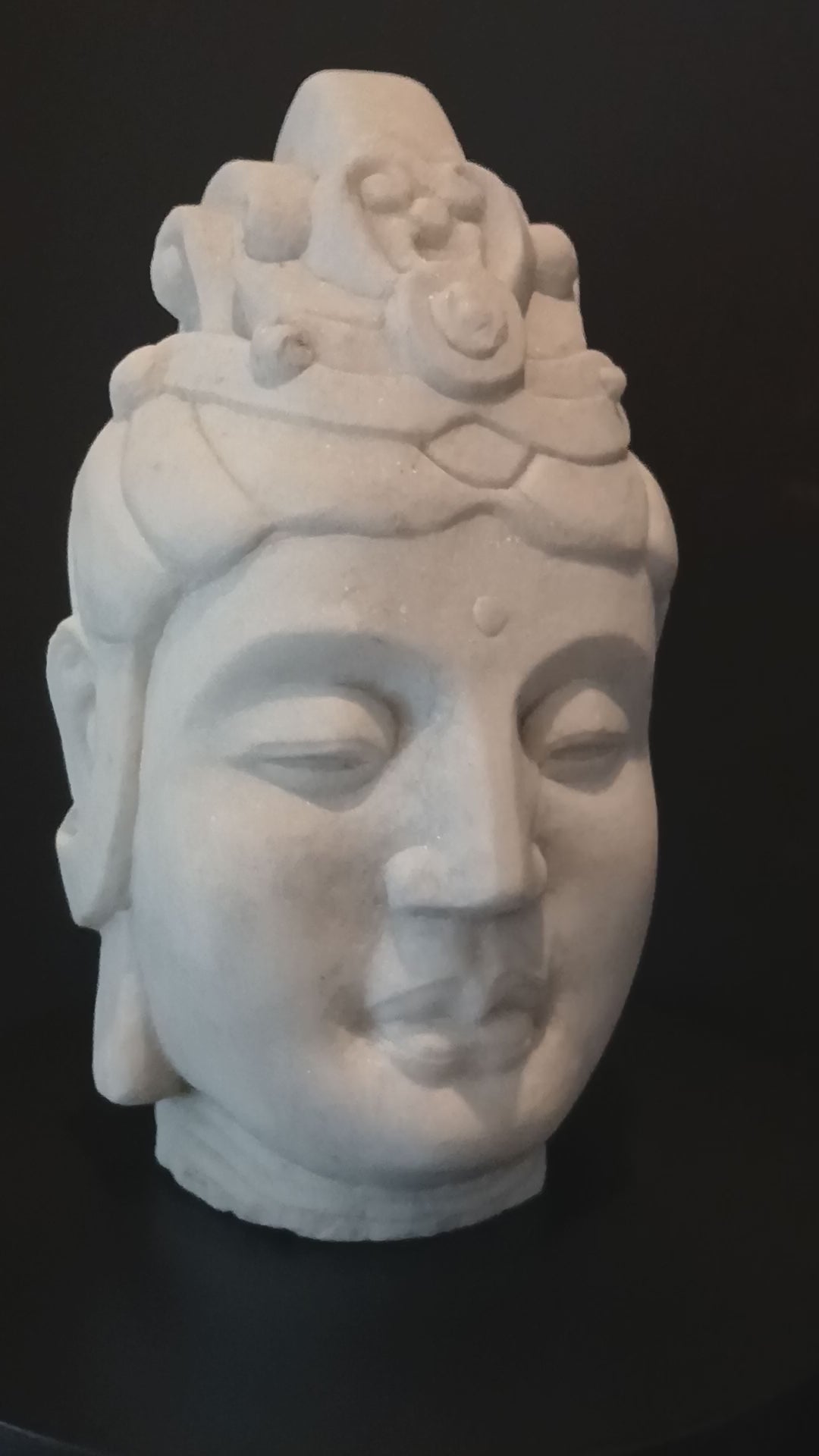 Antique Marble Quan Yin Buddhist Head Museum Quality! Kuan Yin, Guanyin